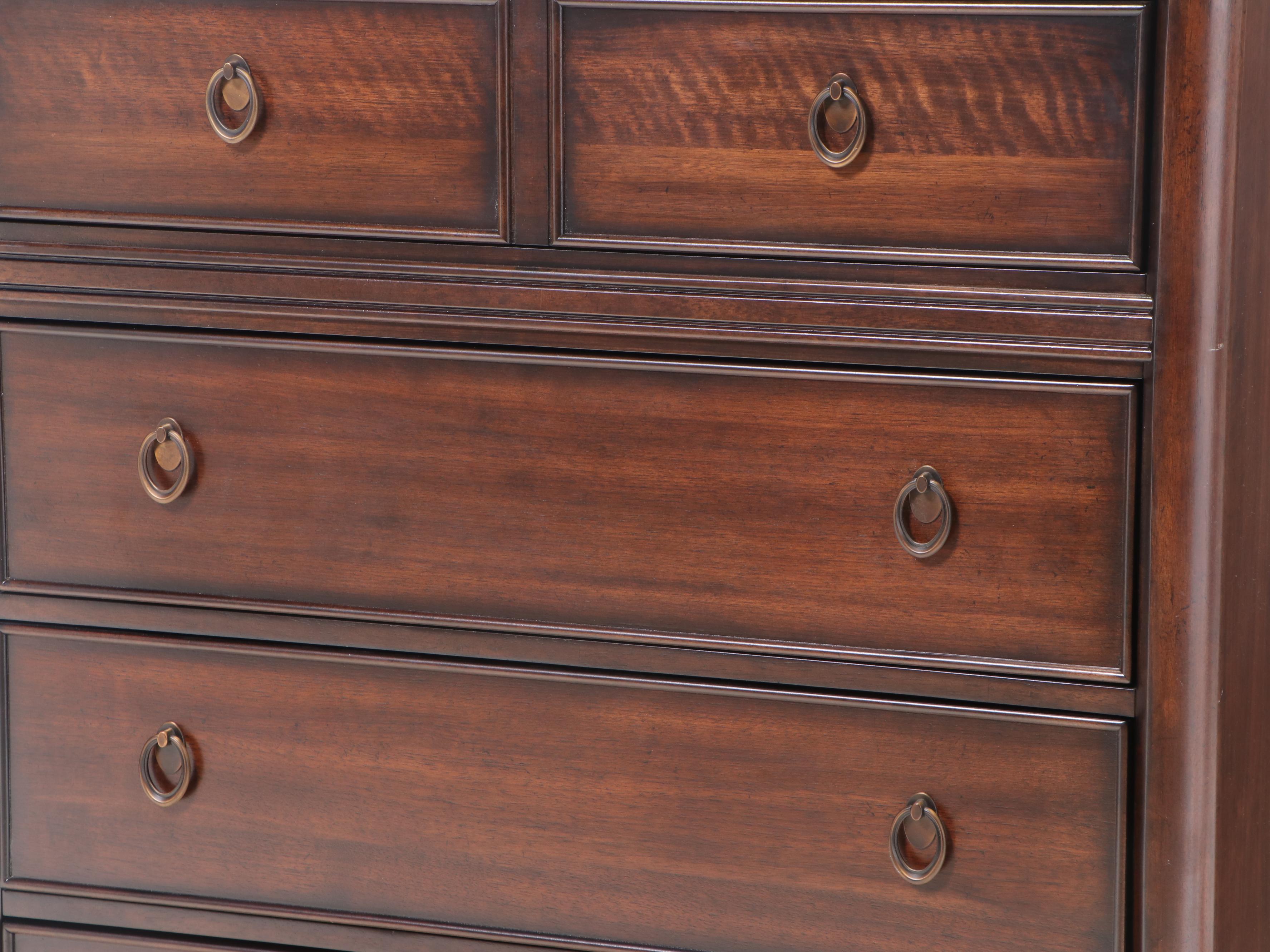 Haverty Furniture Co. "Uptown" Dark Walnut-Stained Five-Drawer Chest