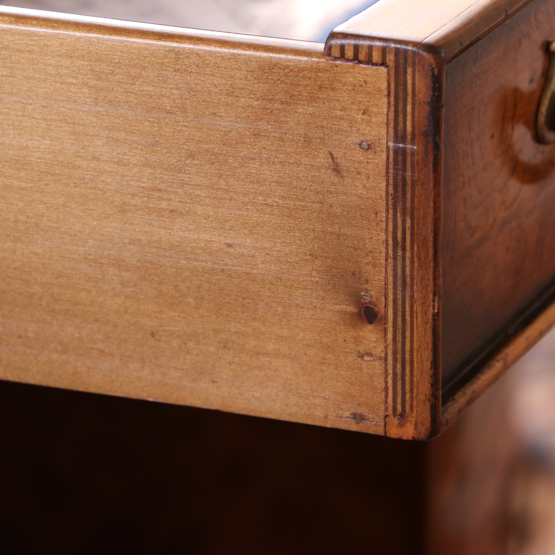 Francesco Molon Walnut and Burl Oval Partners Desk with Embossed Leather Top