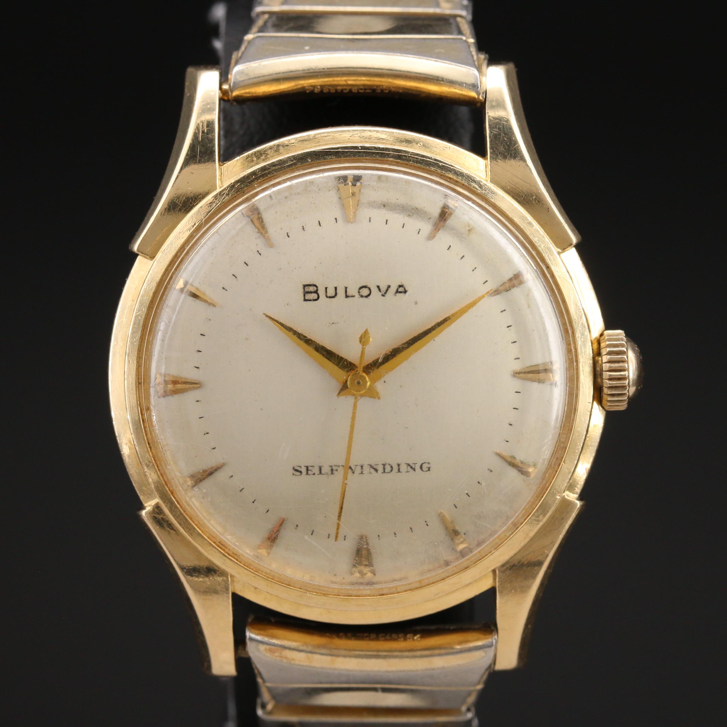 1953 Bulova Cavalier 14K Yellow Gold Automatic Watch