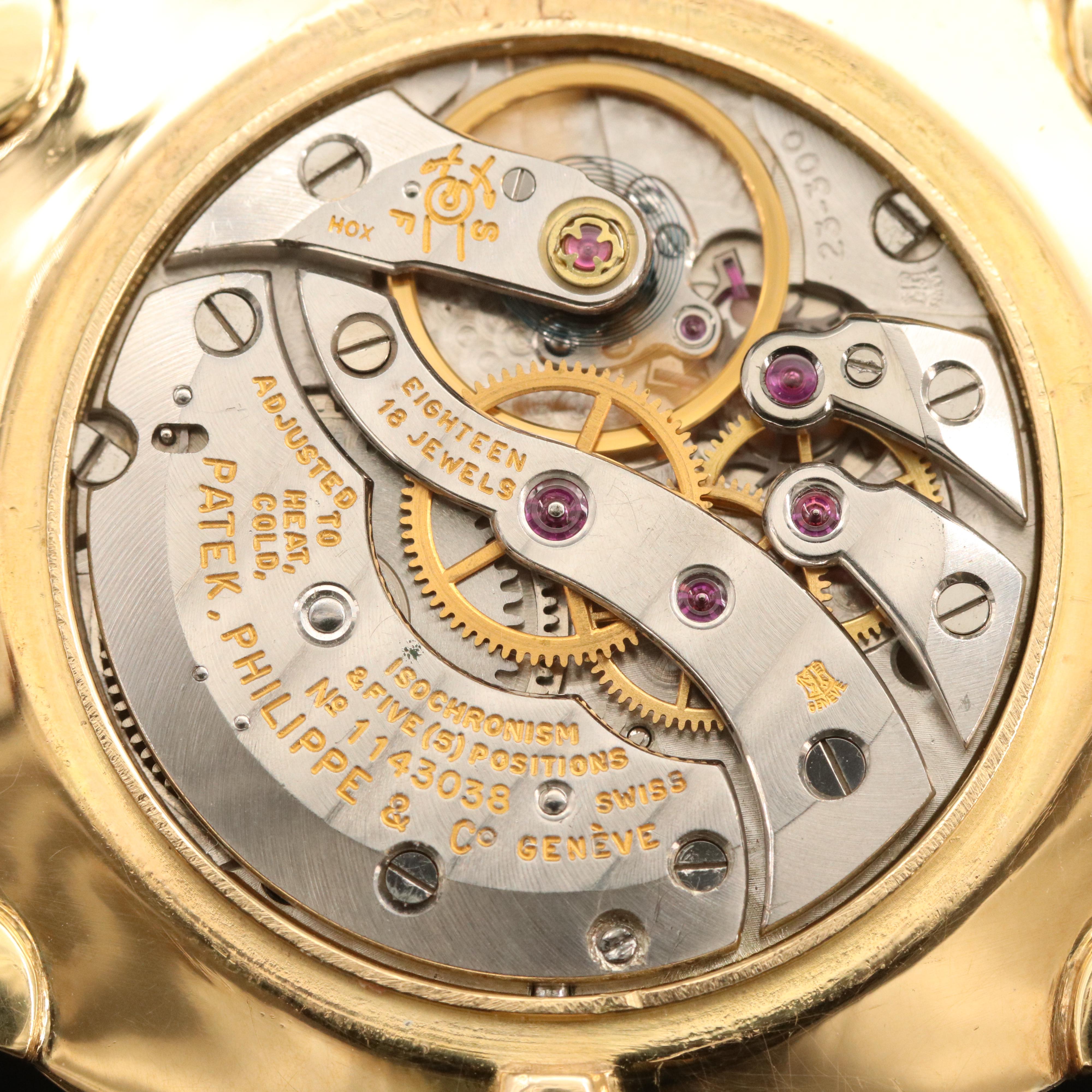 Vintage Patek Philippe Ref. 3544 18K Yellow Gold Stem Wind Watch