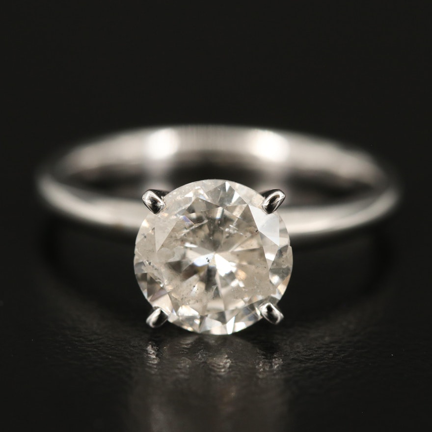 14K 1.97 CT Diamond Solitaire Ring