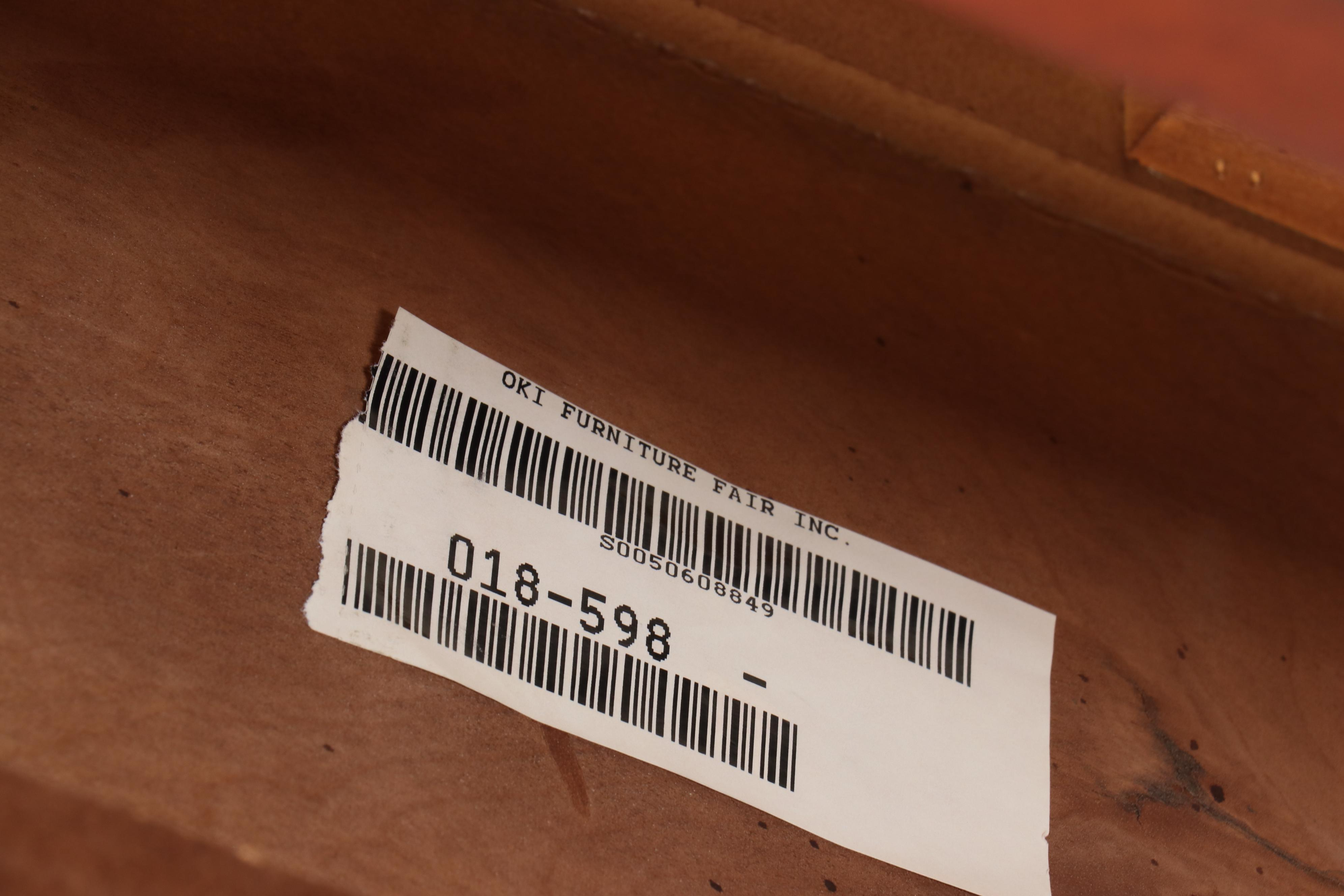 Contemporary Cherrywood Two-Tier Side Table