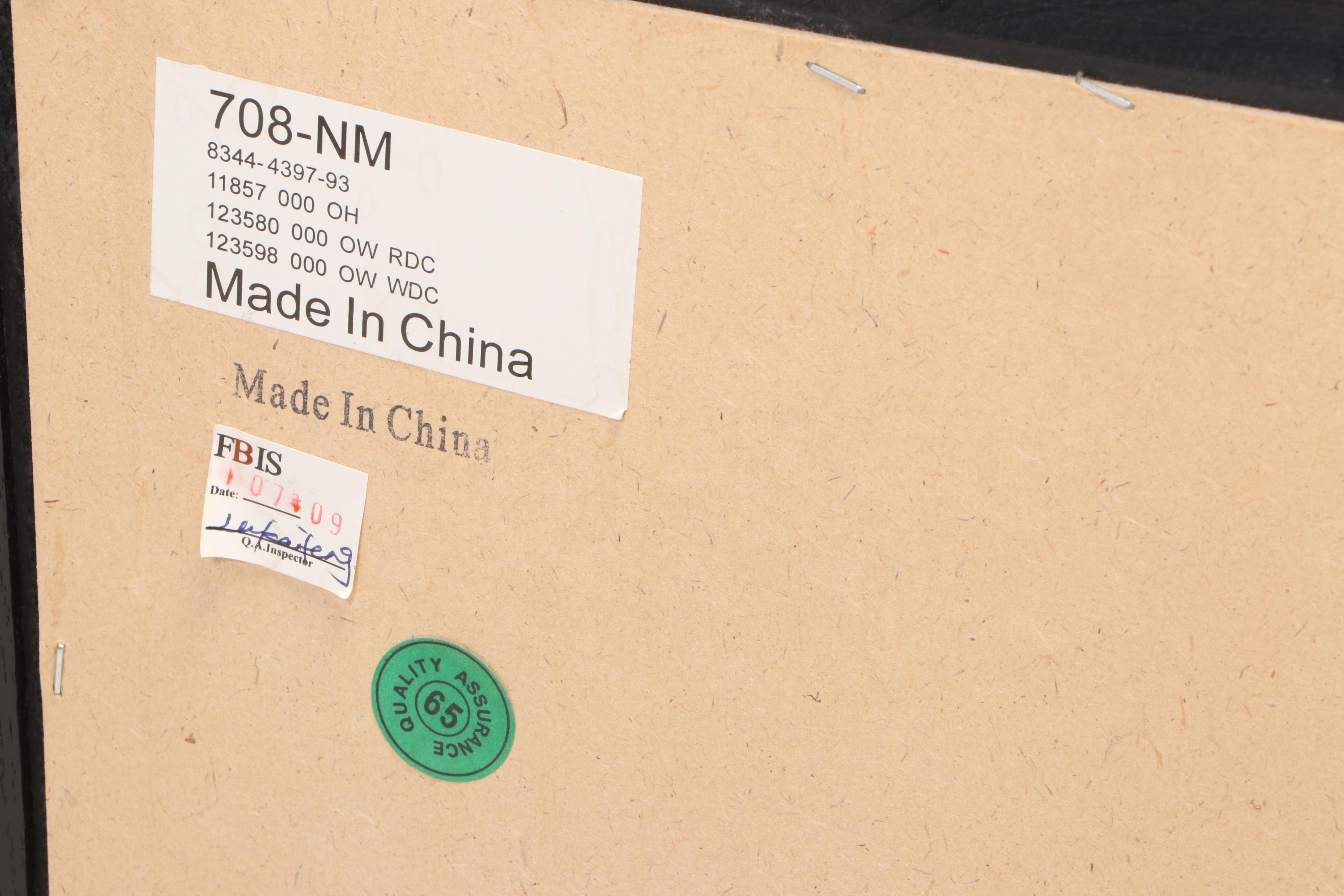 Pair of Broyhill "Attic Heirlooms" Ebonized Oak Nightstands