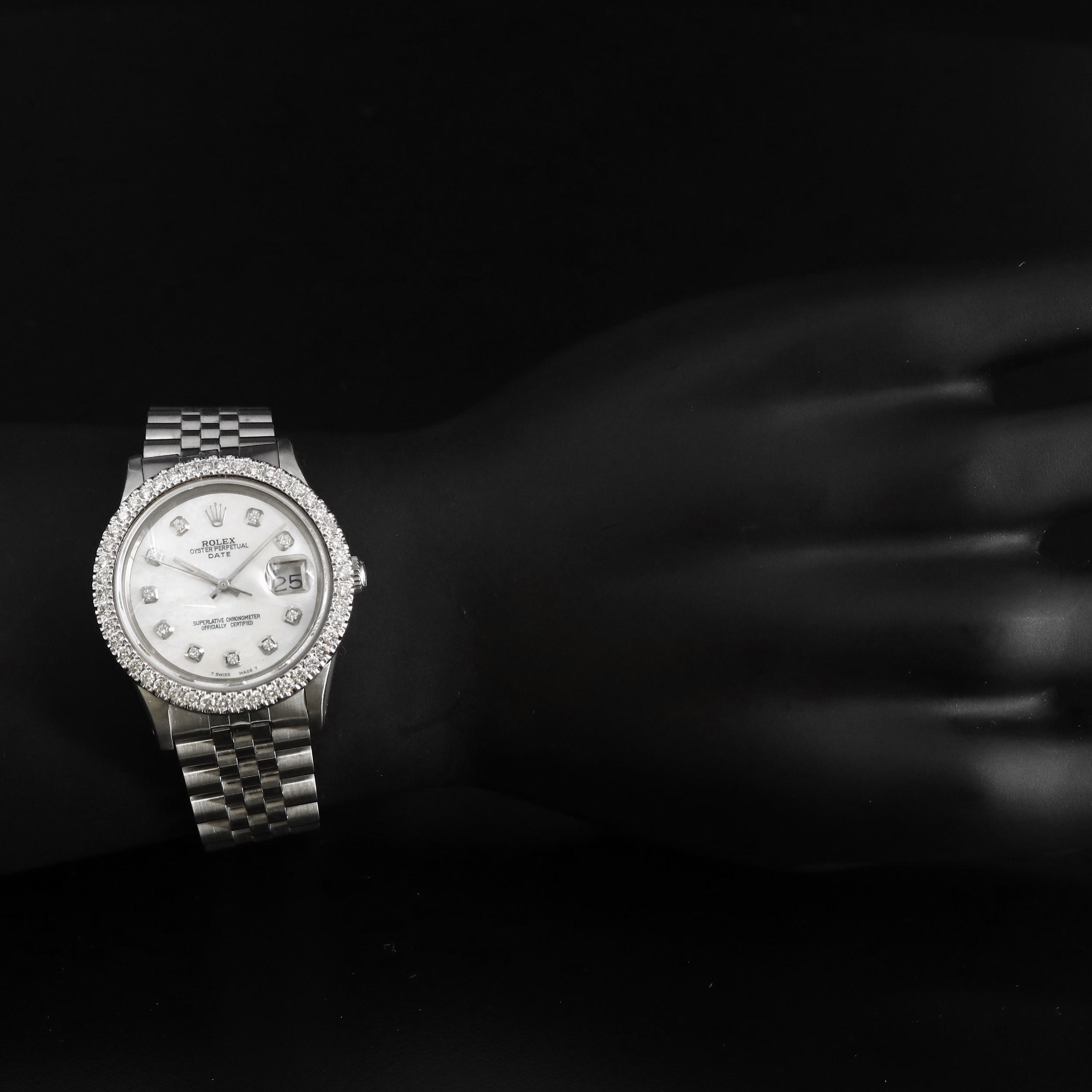 1983 Rolex Datejust 1.61 CTW Diamond Bezel Watch