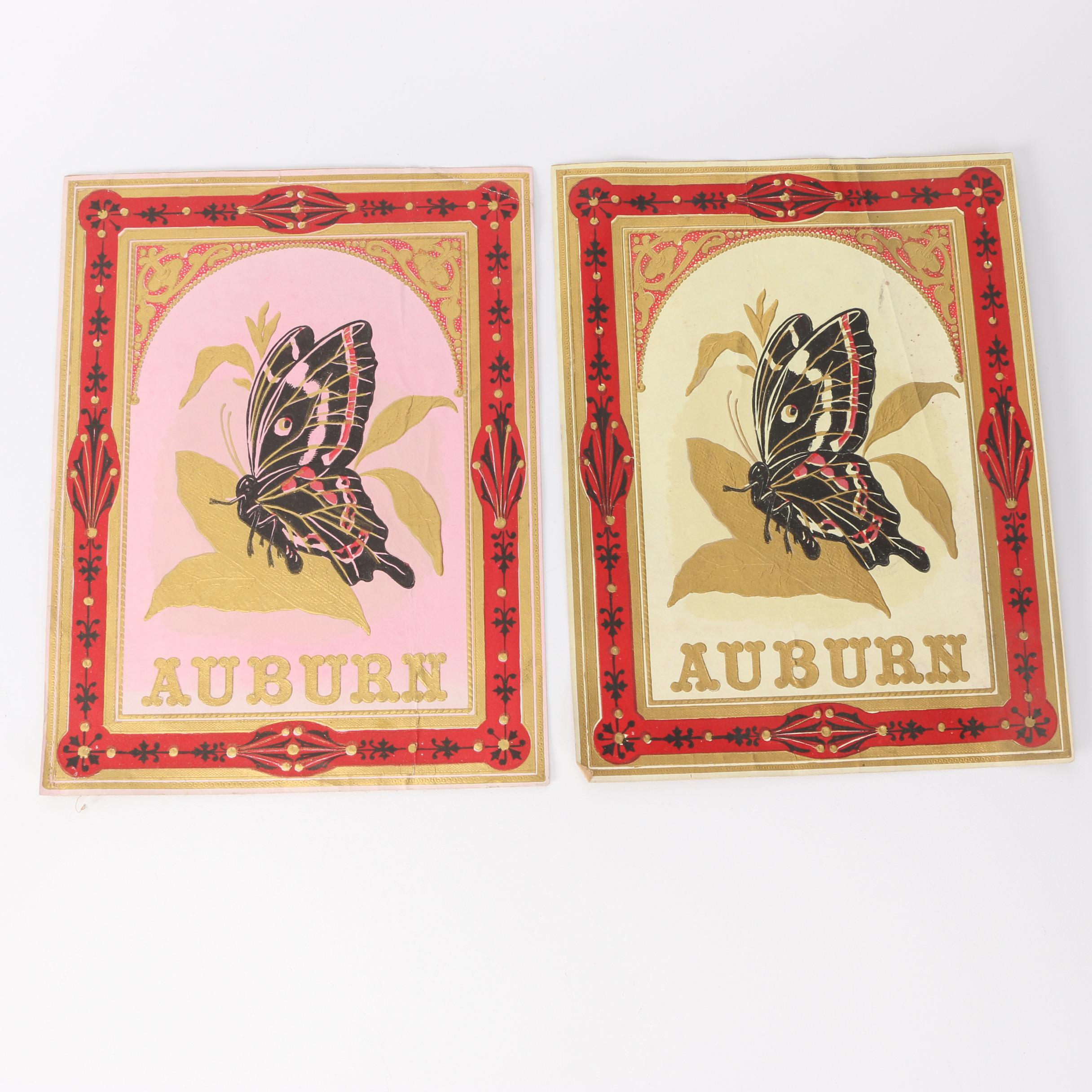 Victorian Era Ephemera Including Trade Card and Cracker Jack Riddles