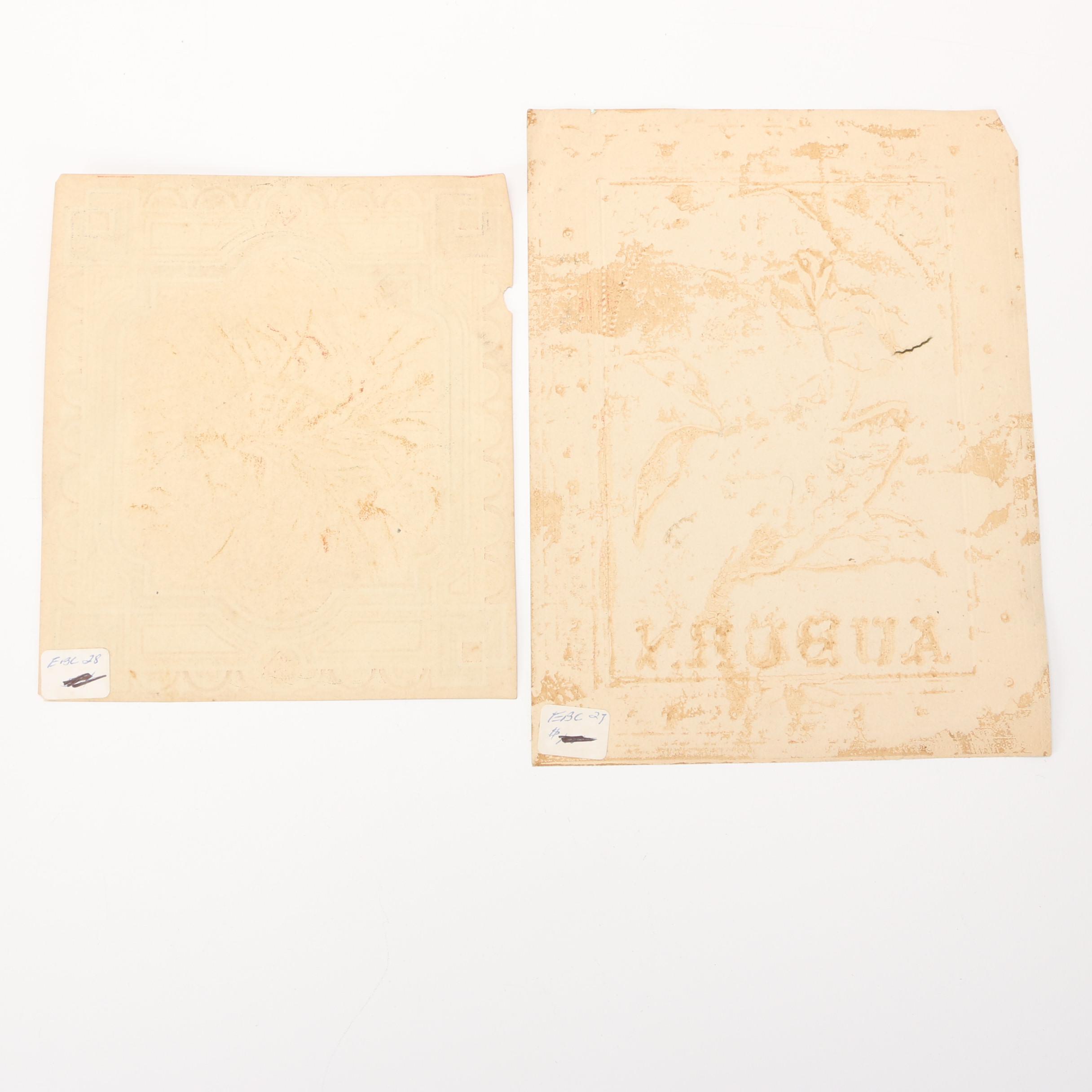 Victorian Era Ephemera Including Trade Card and Cracker Jack Riddles