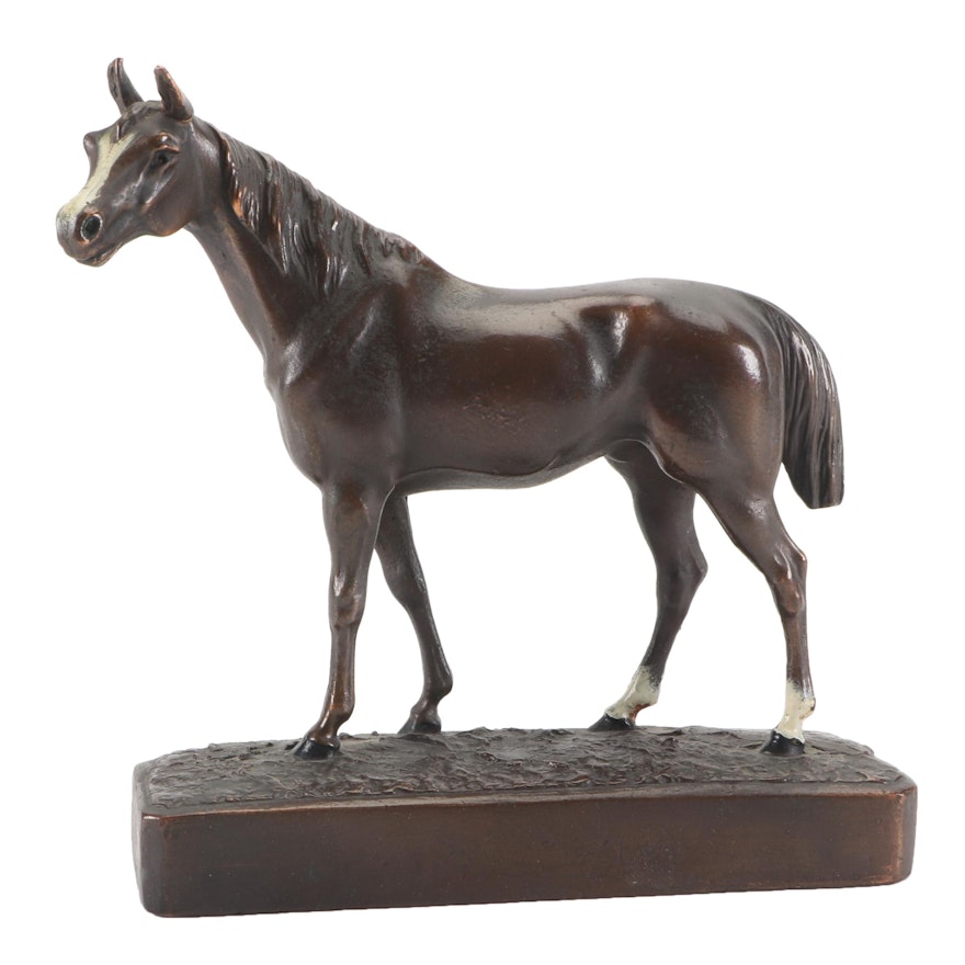 Copper Alloy Clad Animalier Sculpture of Horse