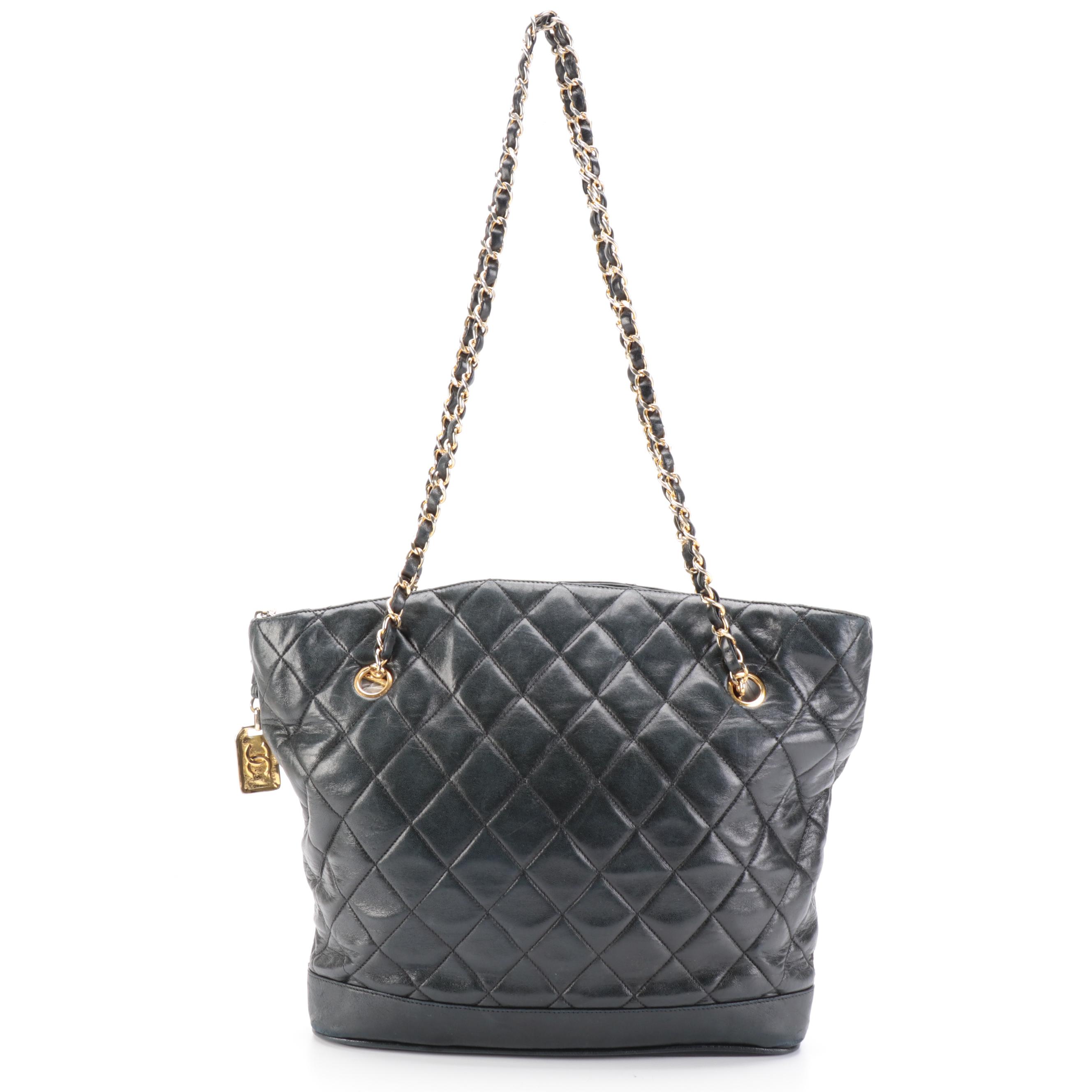 Chanel Quilted Leather Chain Strap Shoulder Bag