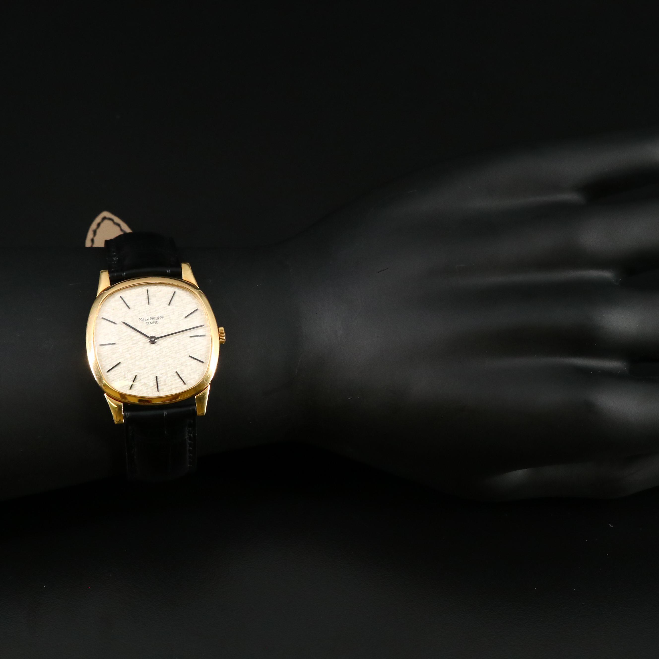 Vintage Patek Philippe Ref. 3544 18K Yellow Gold Stem Wind Watch