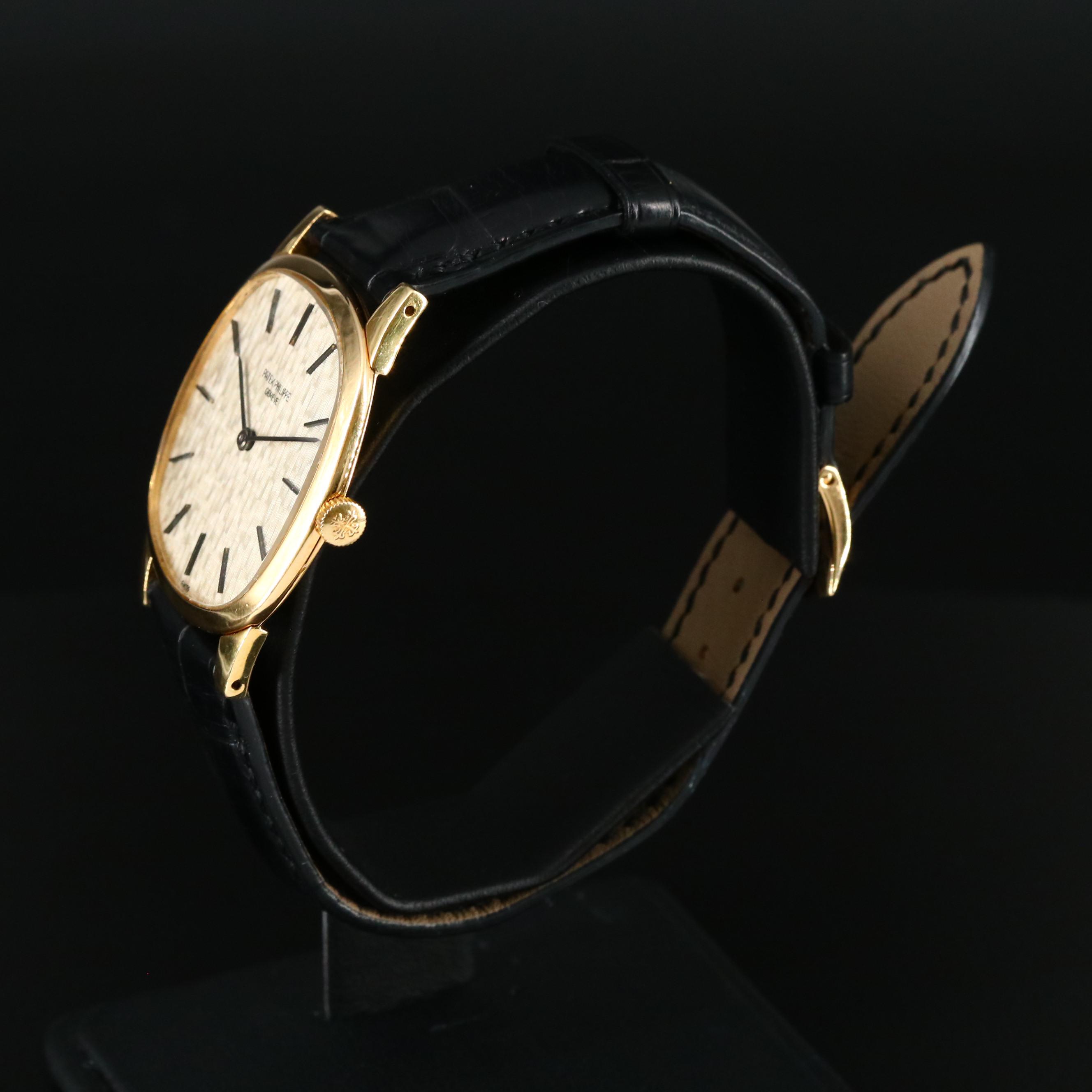 Vintage Patek Philippe Ref. 3544 18K Yellow Gold Stem Wind Watch