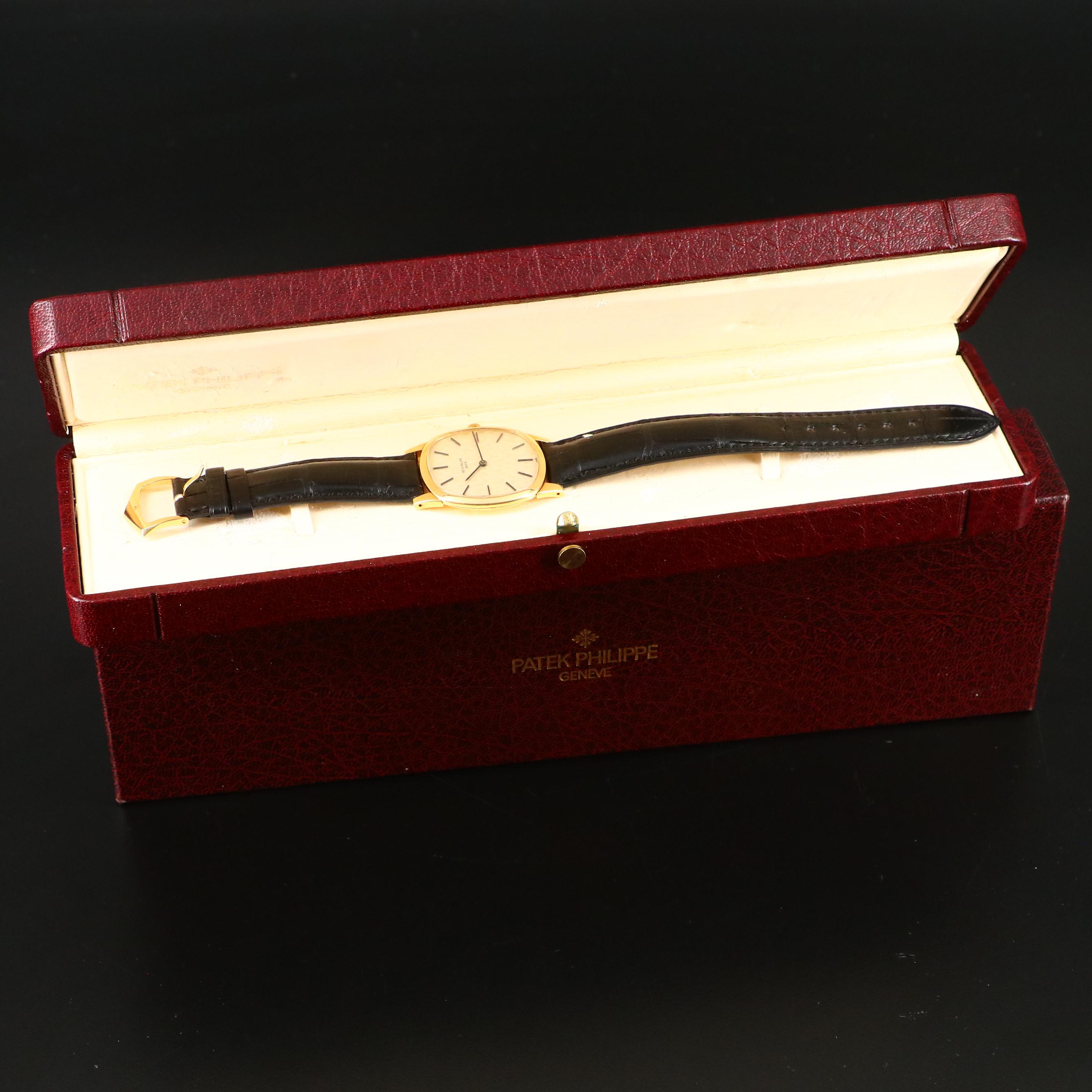 Vintage Patek Philippe Ref. 3544 18K Yellow Gold Stem Wind Watch