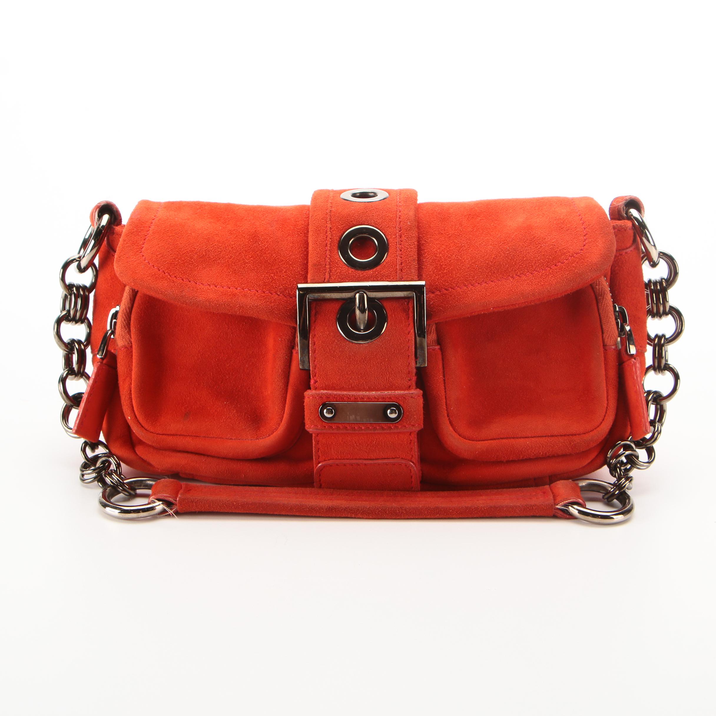 Prada Shoulder Bag in Goat Suede