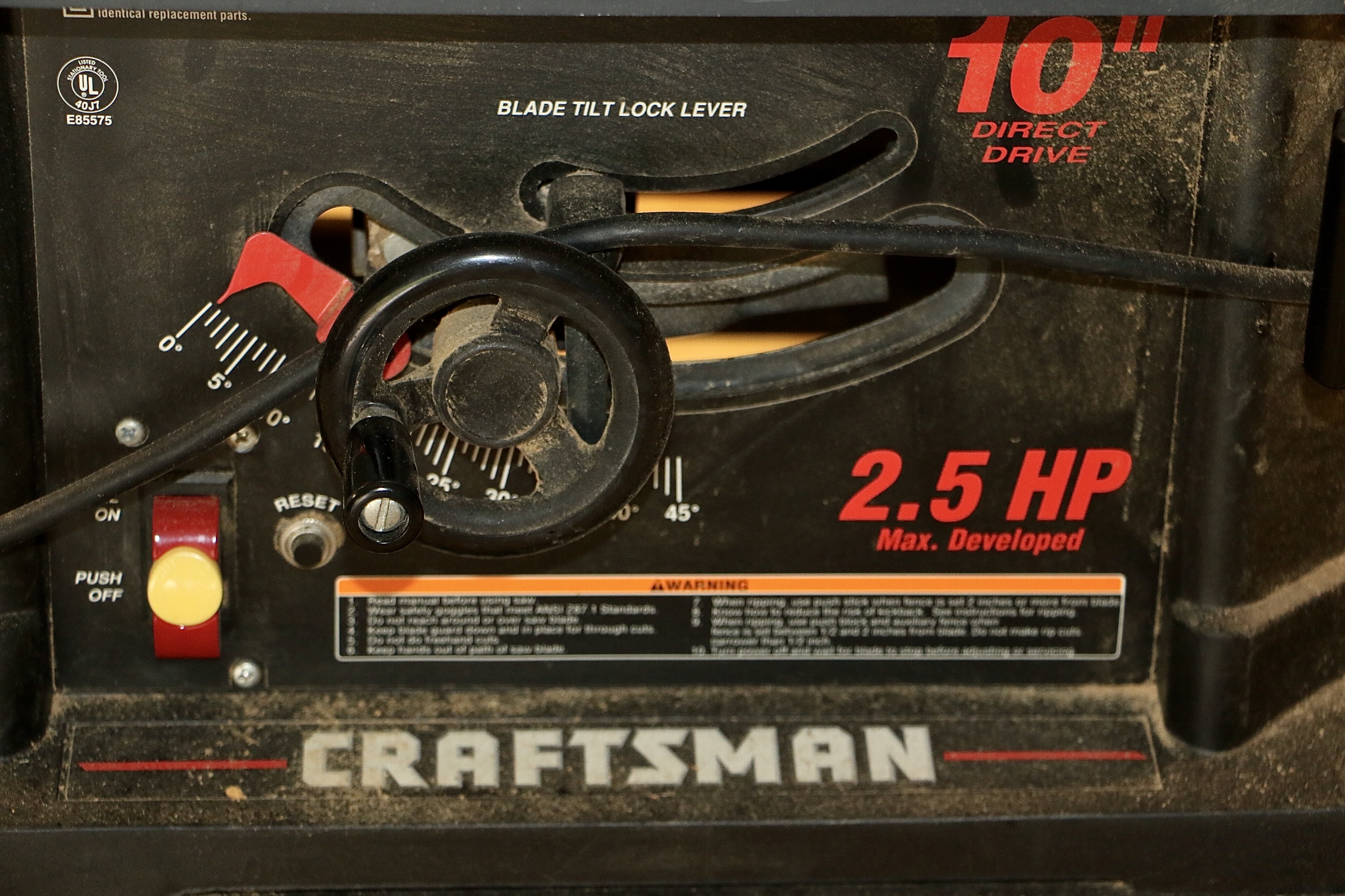 Sears Craftsman 10" Benchtop Table Saw with Stand