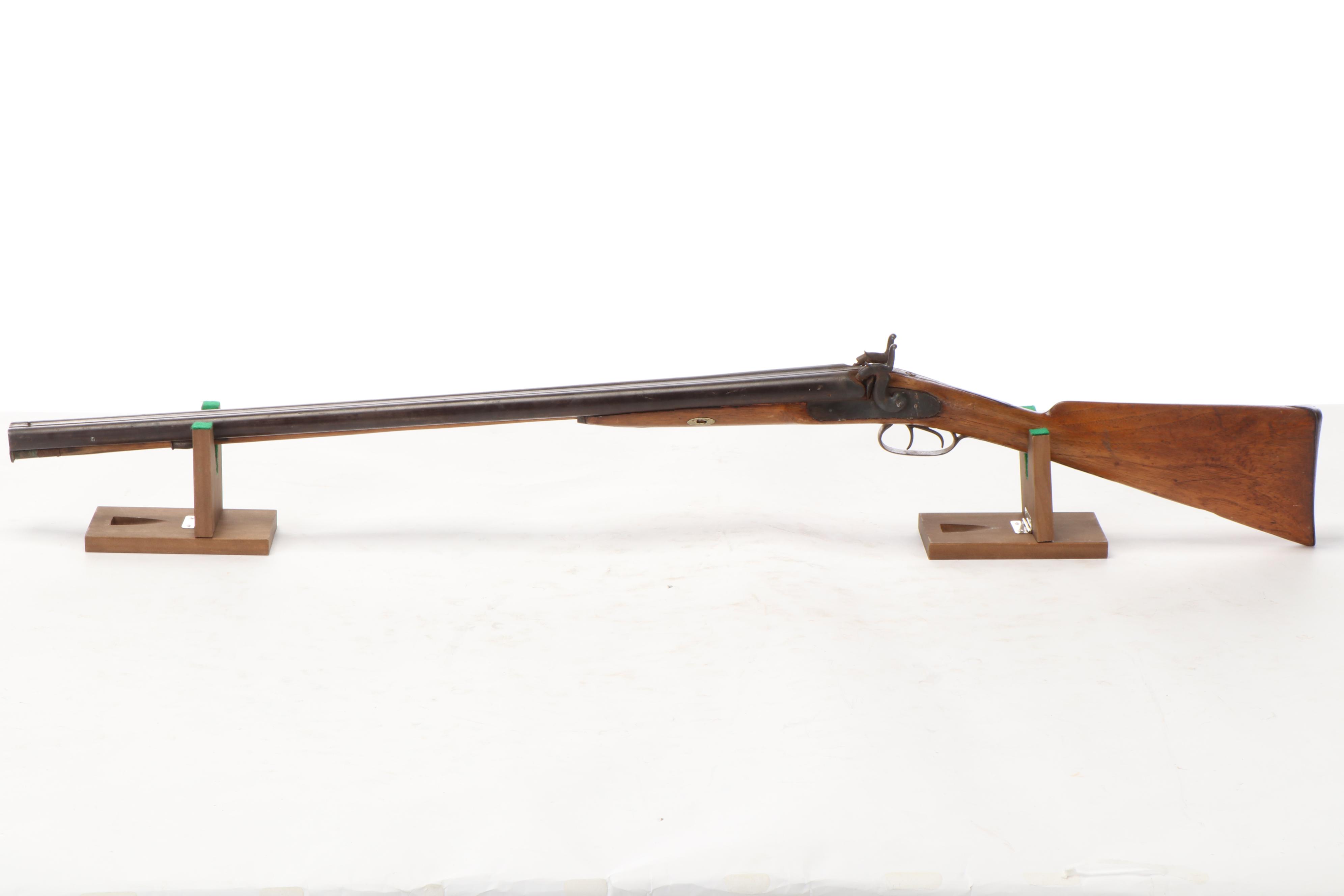 Antique Side by Side Percussion Cap Shotgun