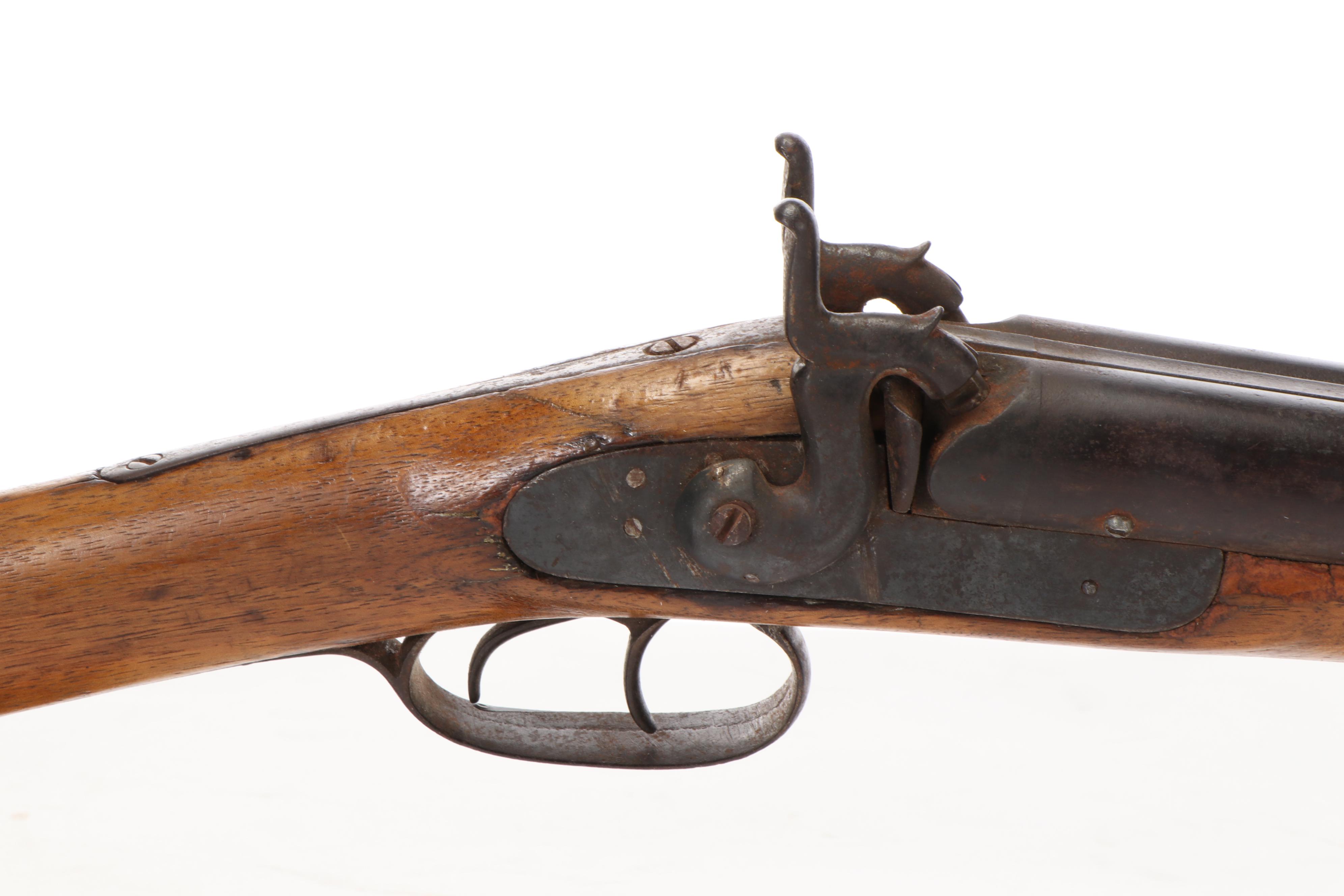 Antique Side by Side Percussion Cap Shotgun