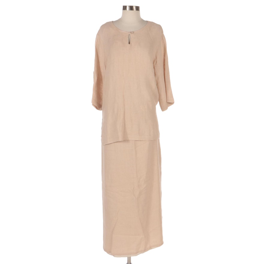 David Dart Collection Linen Skirt Set