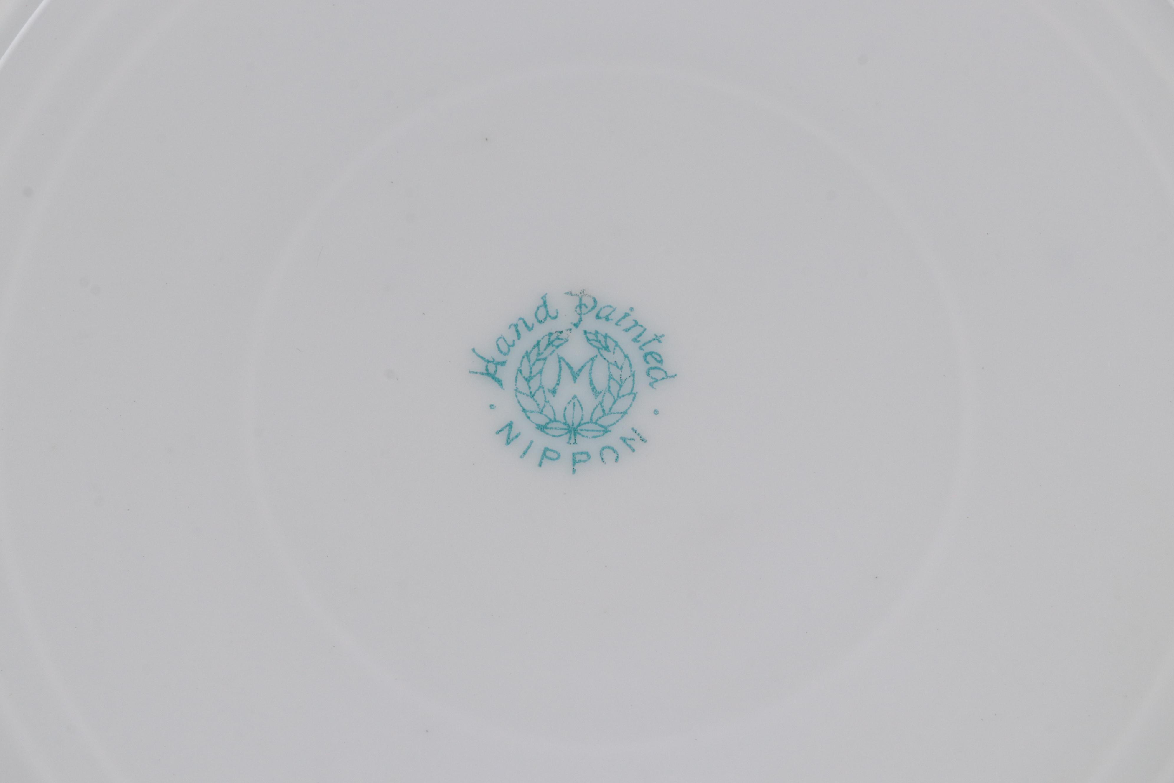 Noritake Egyptian Revival Porcelain Fruit Set, Early 20th Century