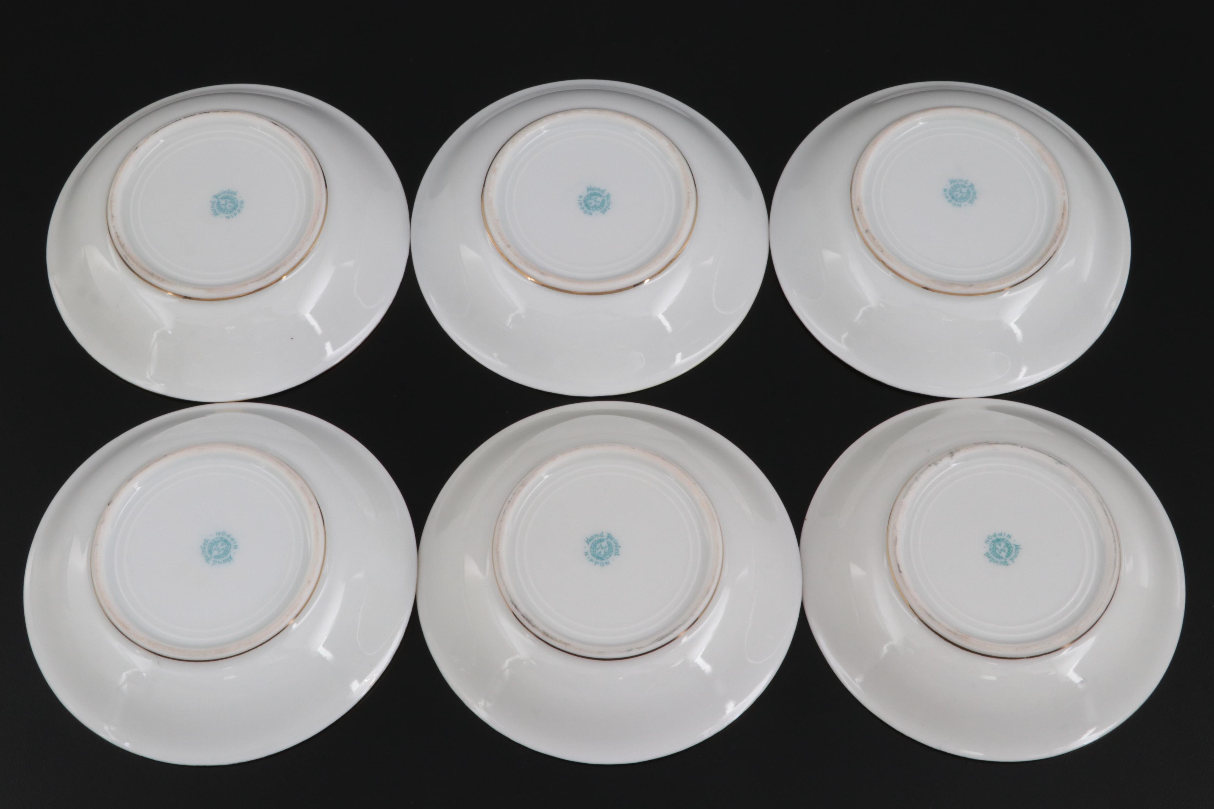 Noritake Egyptian Revival Porcelain Fruit Set, Early 20th Century