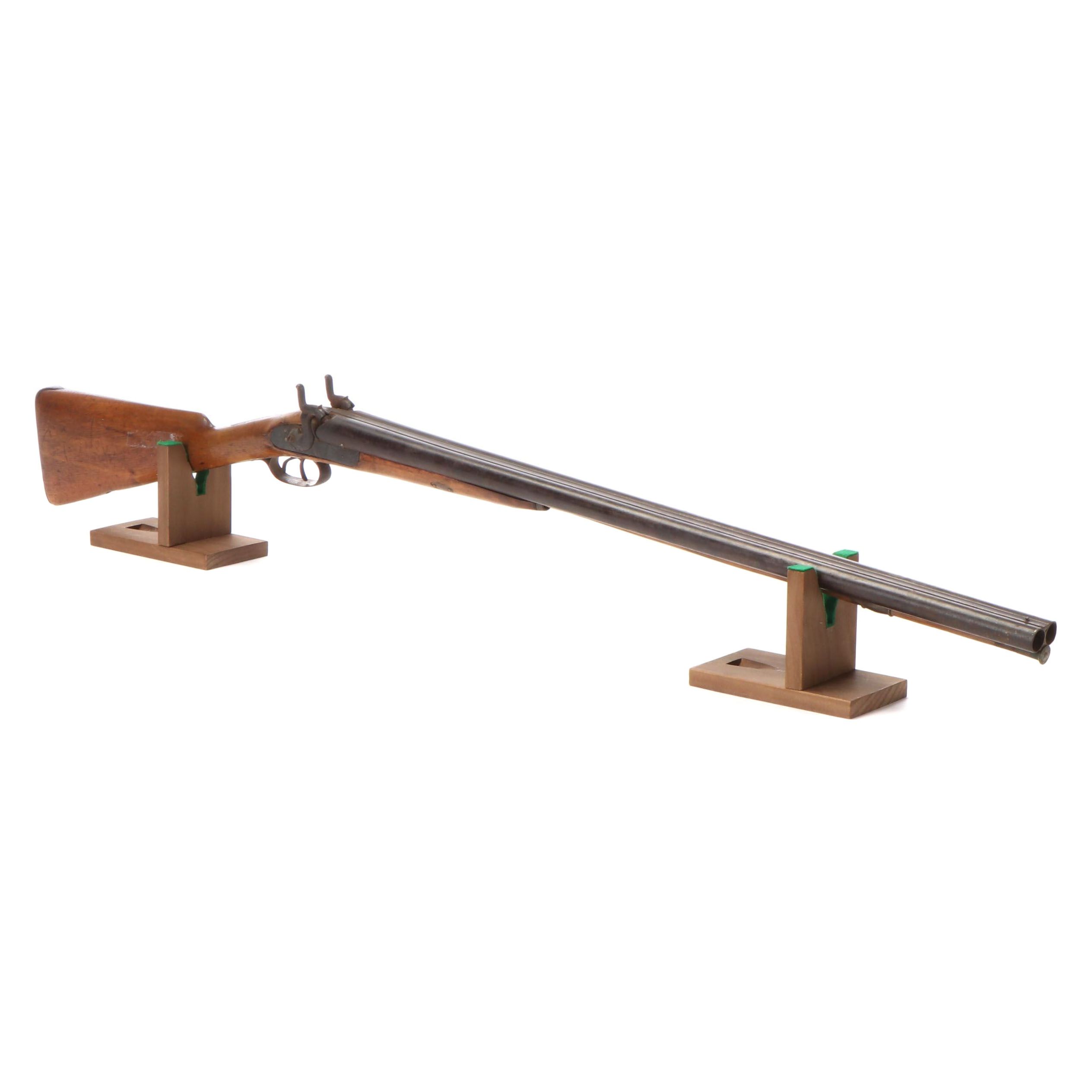 Antique Side by Side Percussion Cap Shotgun