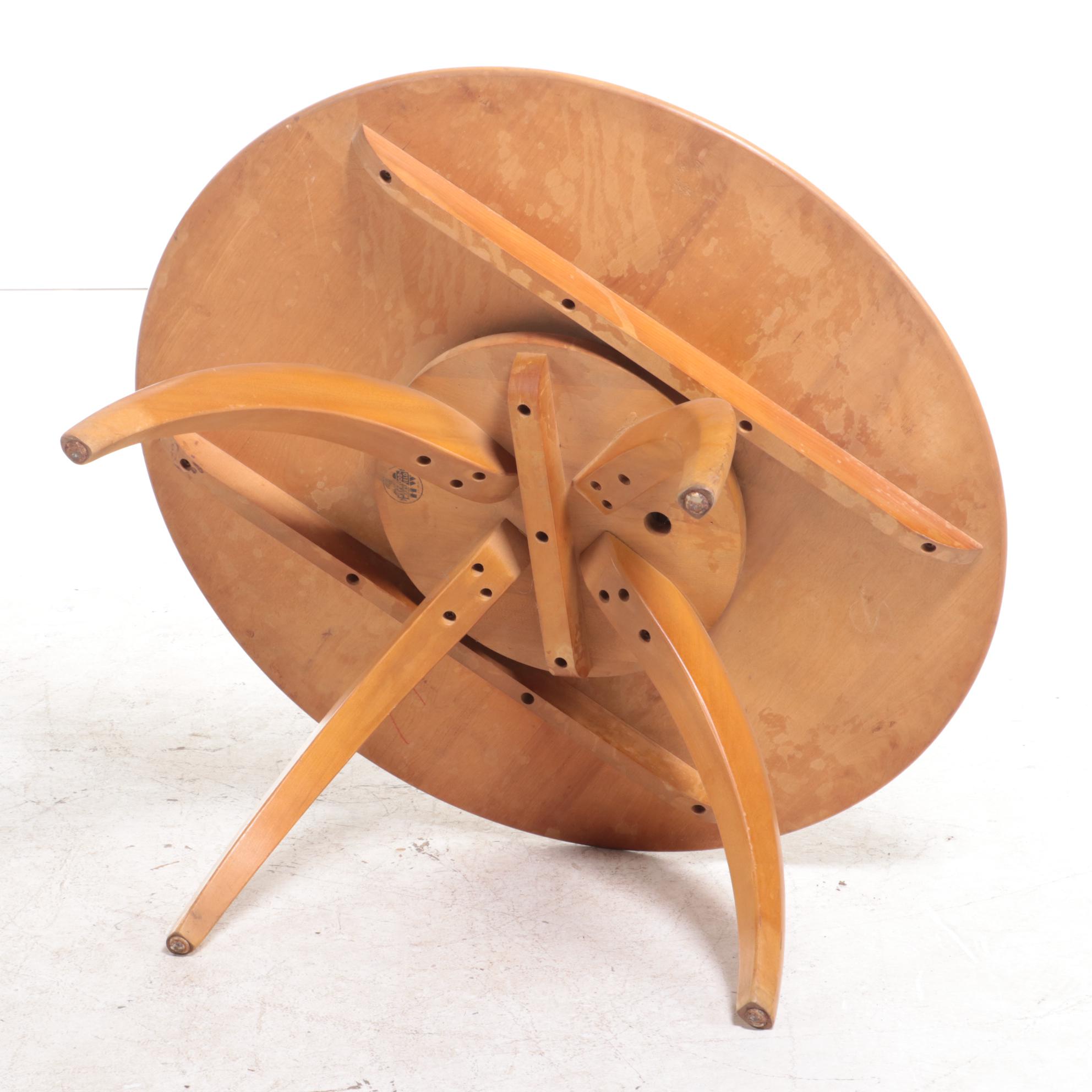 Heywood-Wakefield Mid Century Modern Swivel Top Coffee Table