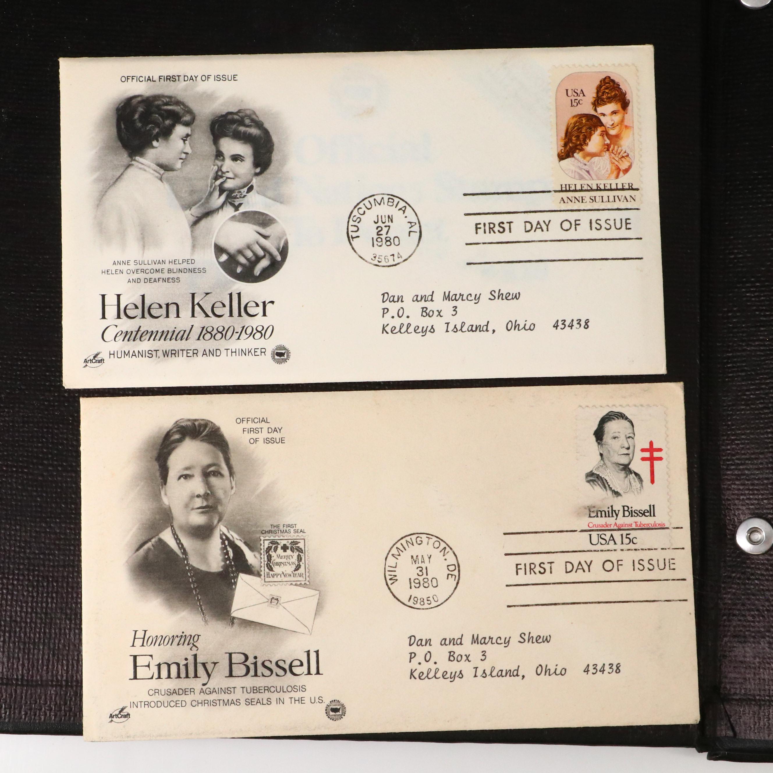 Princess Diana Plate Block Stamps and Postal Covers with U.S. Postal Covers