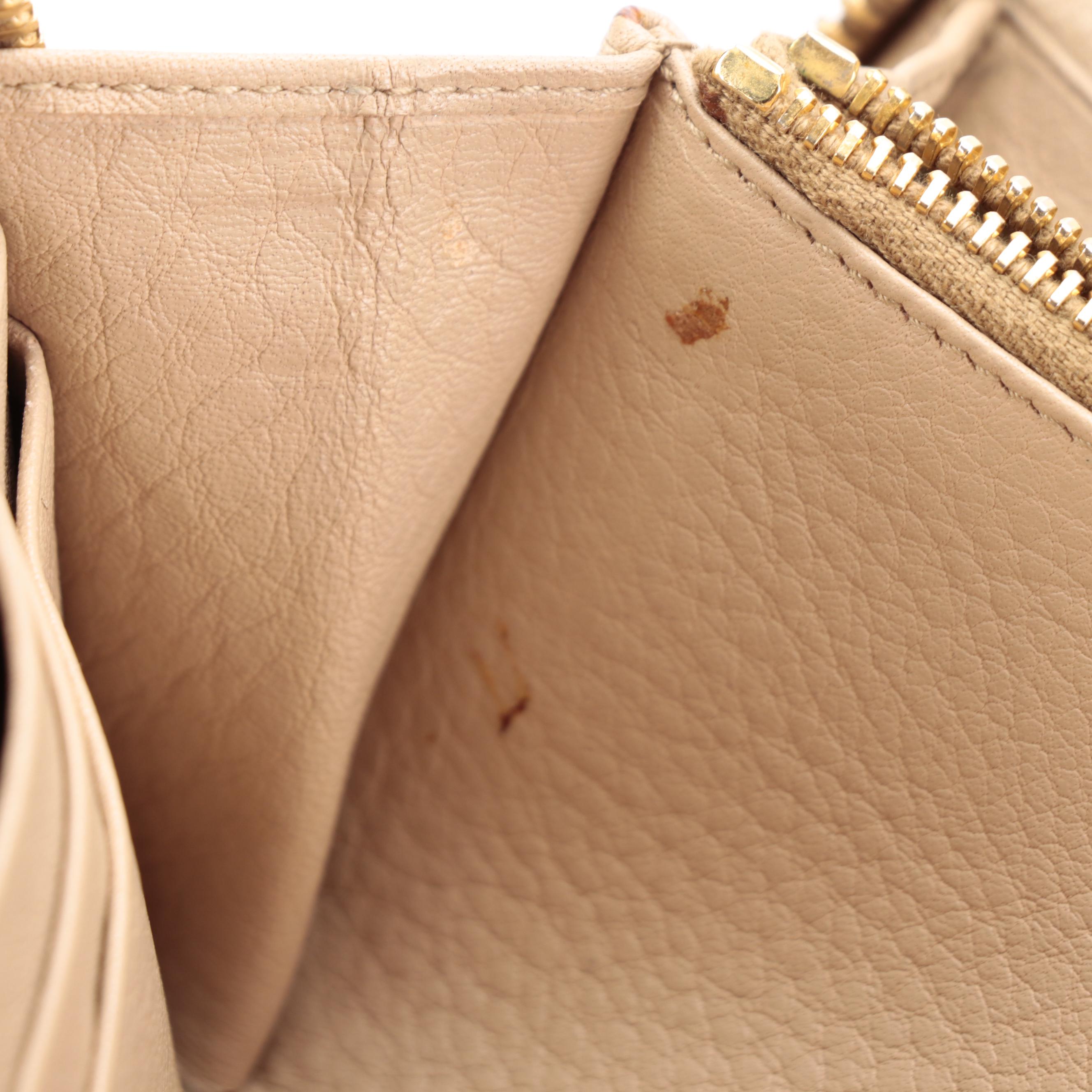 Prada Zip-Around Wallet in Beige Leather