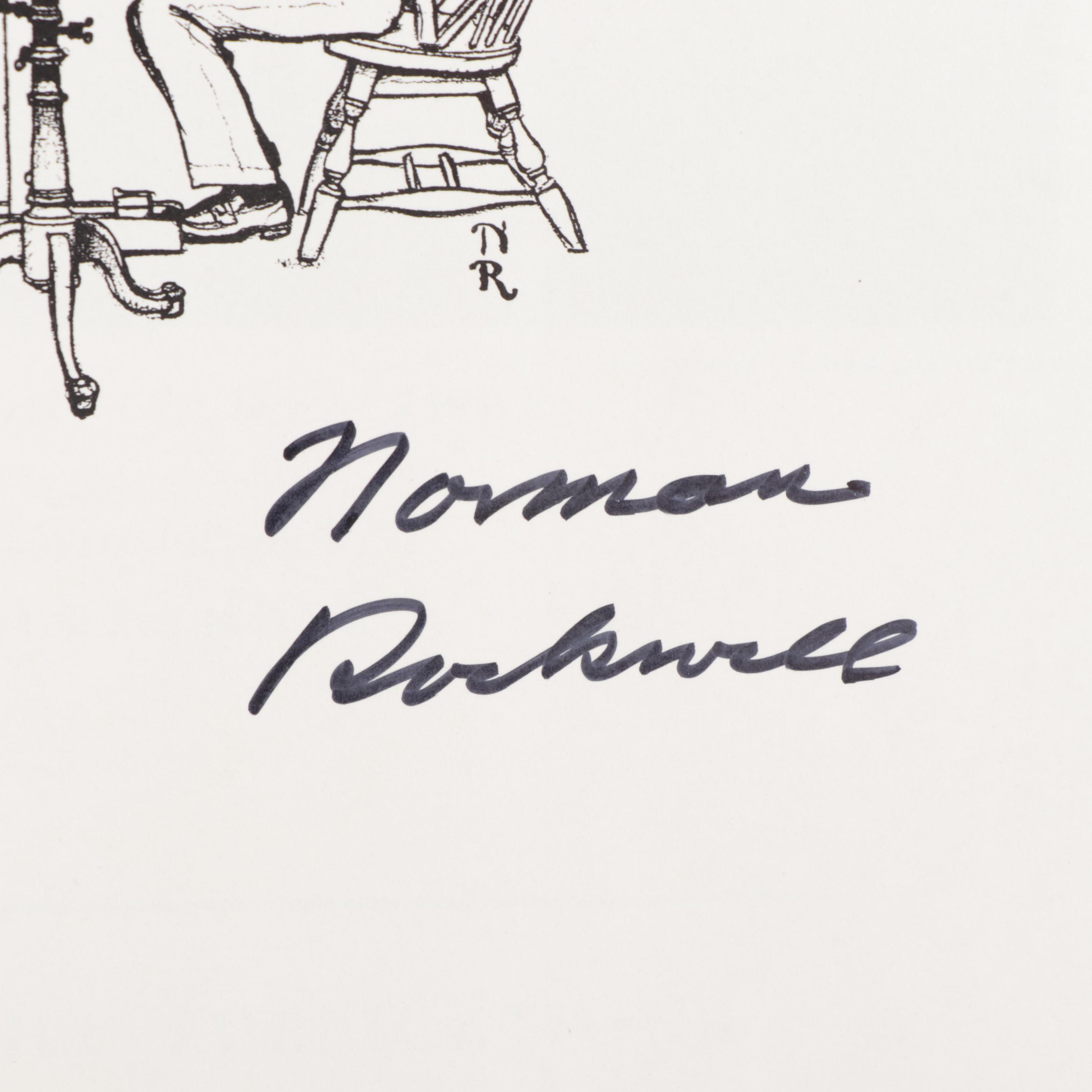 "Norman Rockwell, Illustrator" by Arthur Guptill, Signed by Norman Rockwell