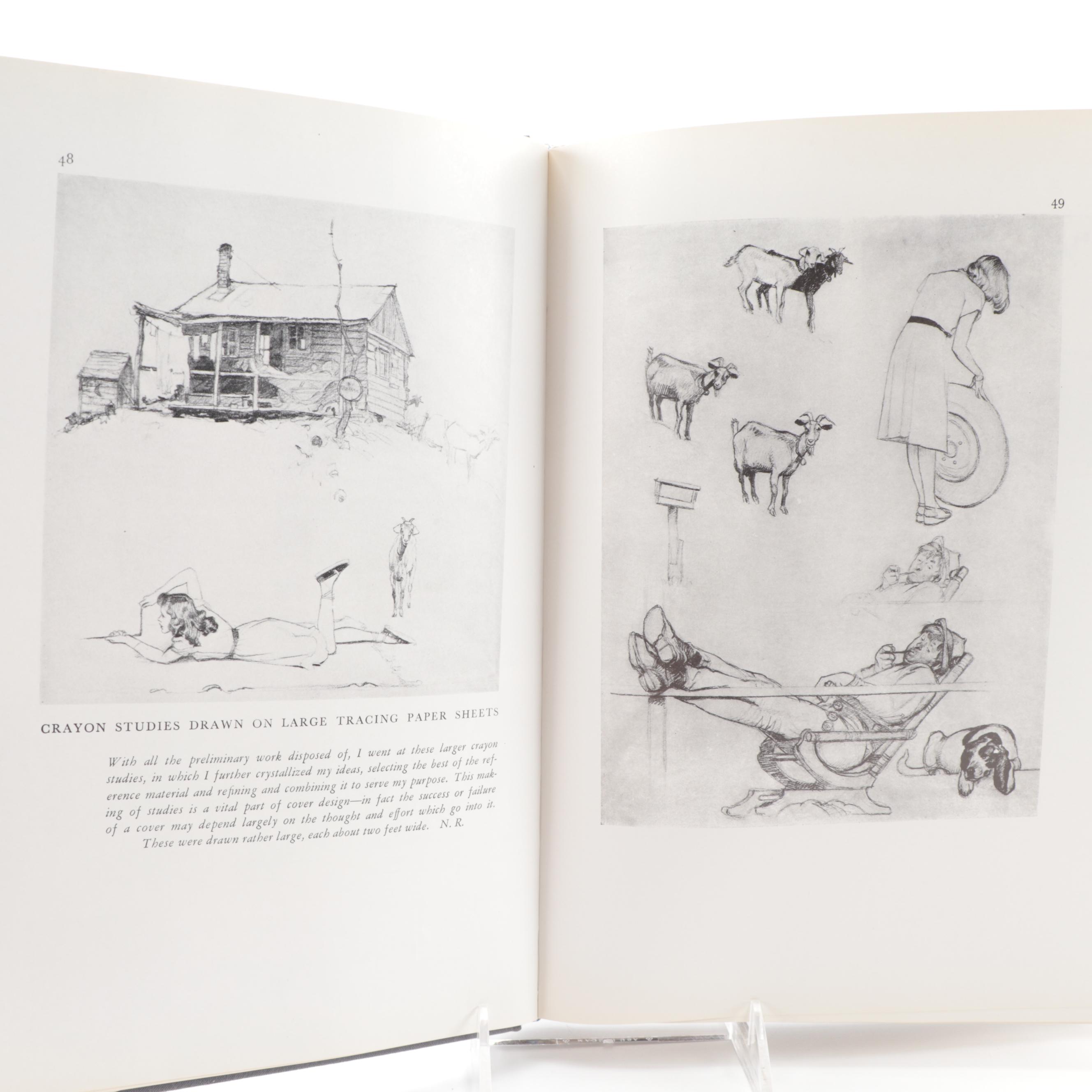 "Norman Rockwell, Illustrator" by Arthur Guptill, Signed by Norman Rockwell