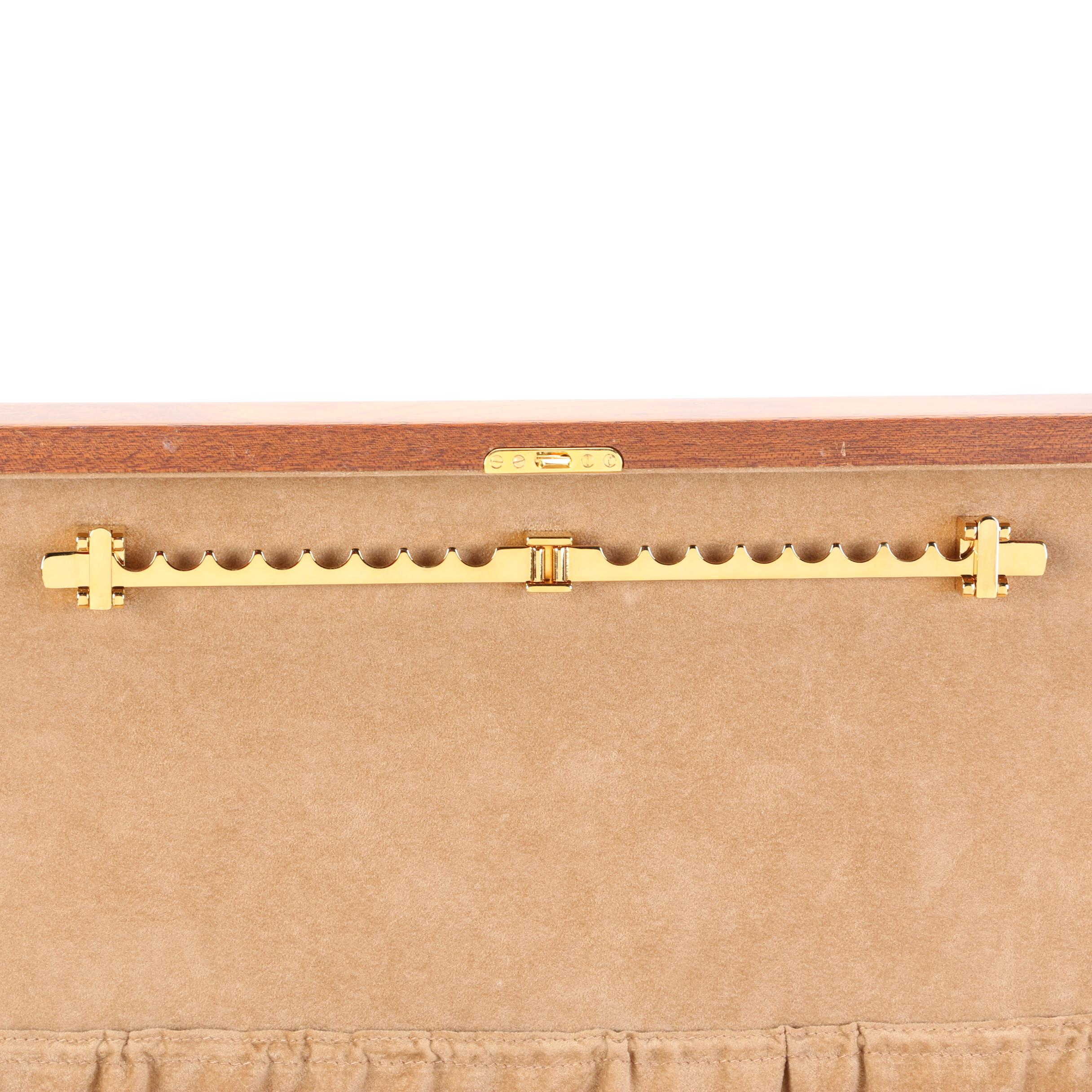 Agresti Burled Maple Veneer Jewelry Box