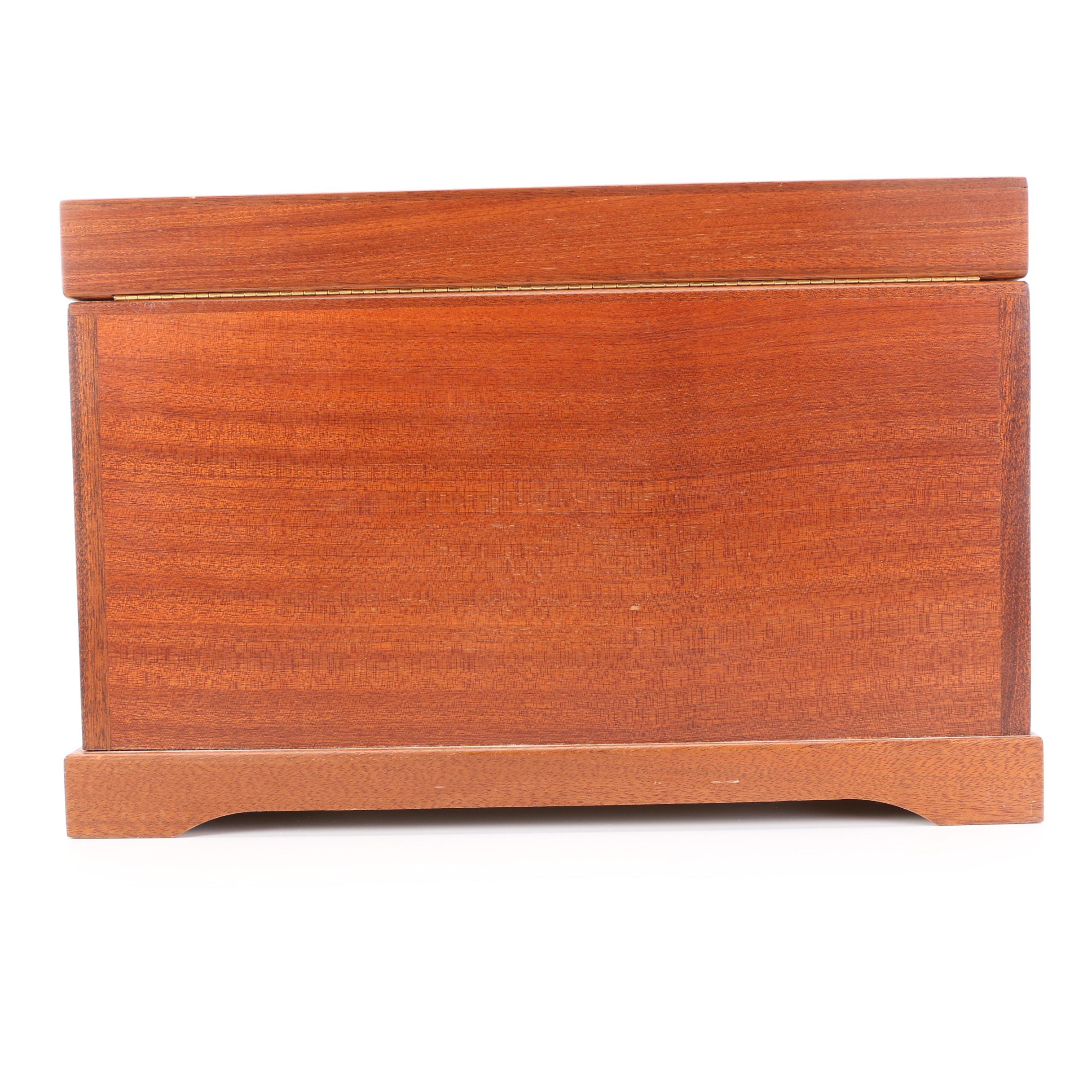 Agresti Burled Maple Veneer Jewelry Box