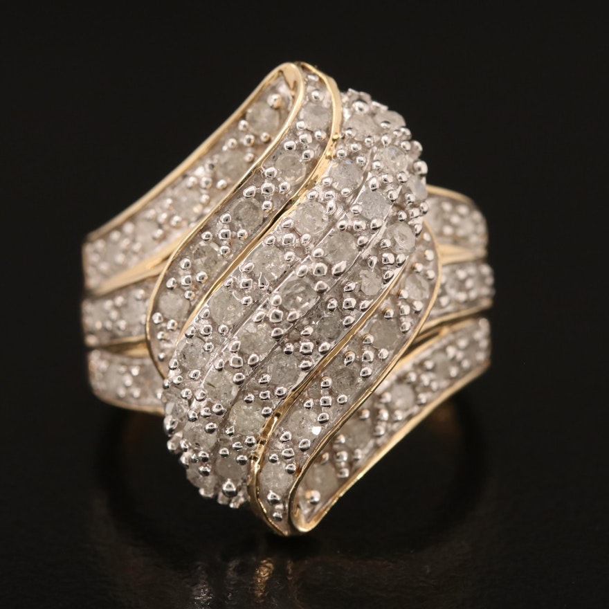 Sterling 1.02 CTW Pavé Diamond Band