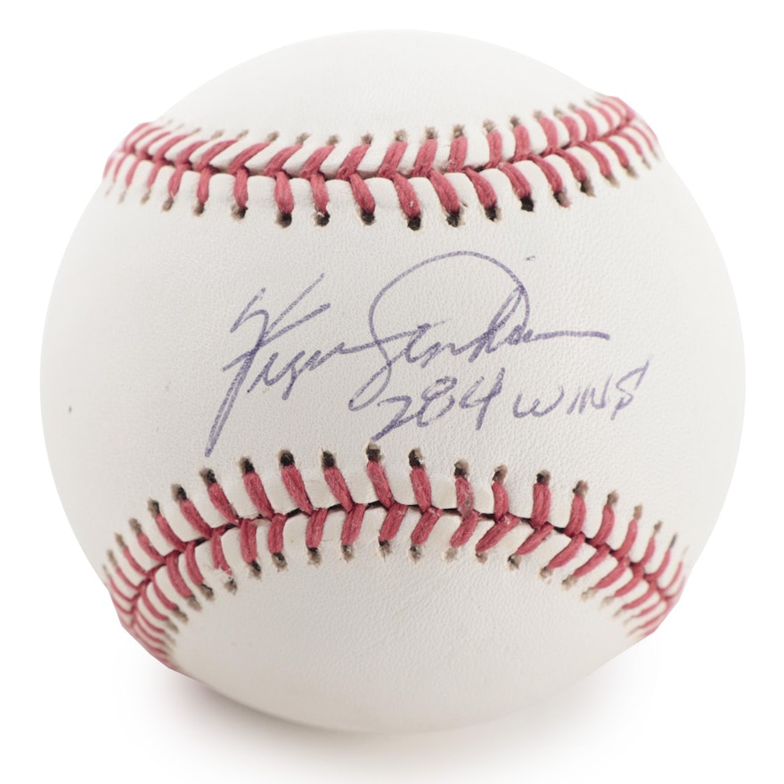 Fergie Jenkins Signed "284 Wins" Rawlings Official League Baseball, COA