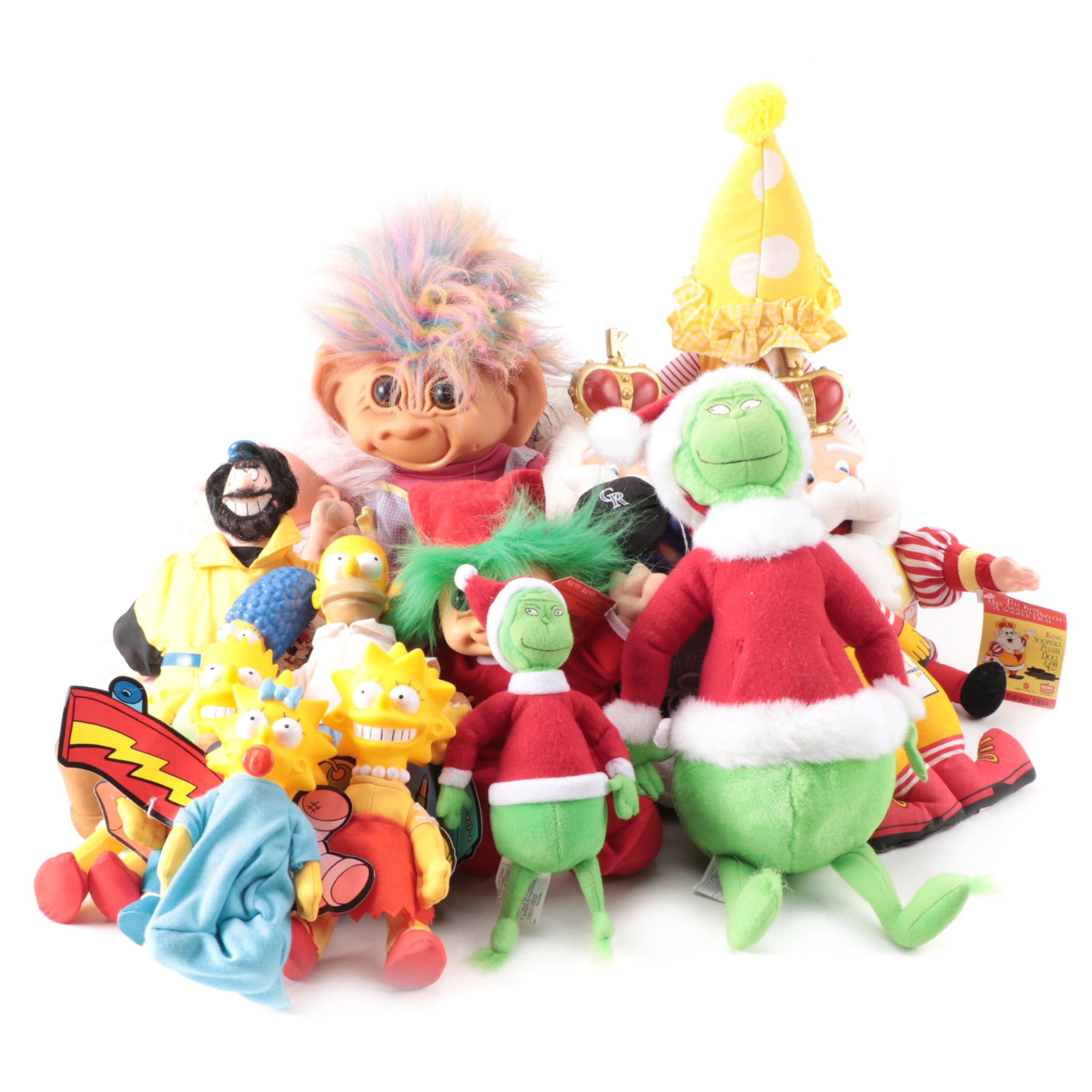 The Simpsons, Trolls, The Grinch and Other Stuffed Toys