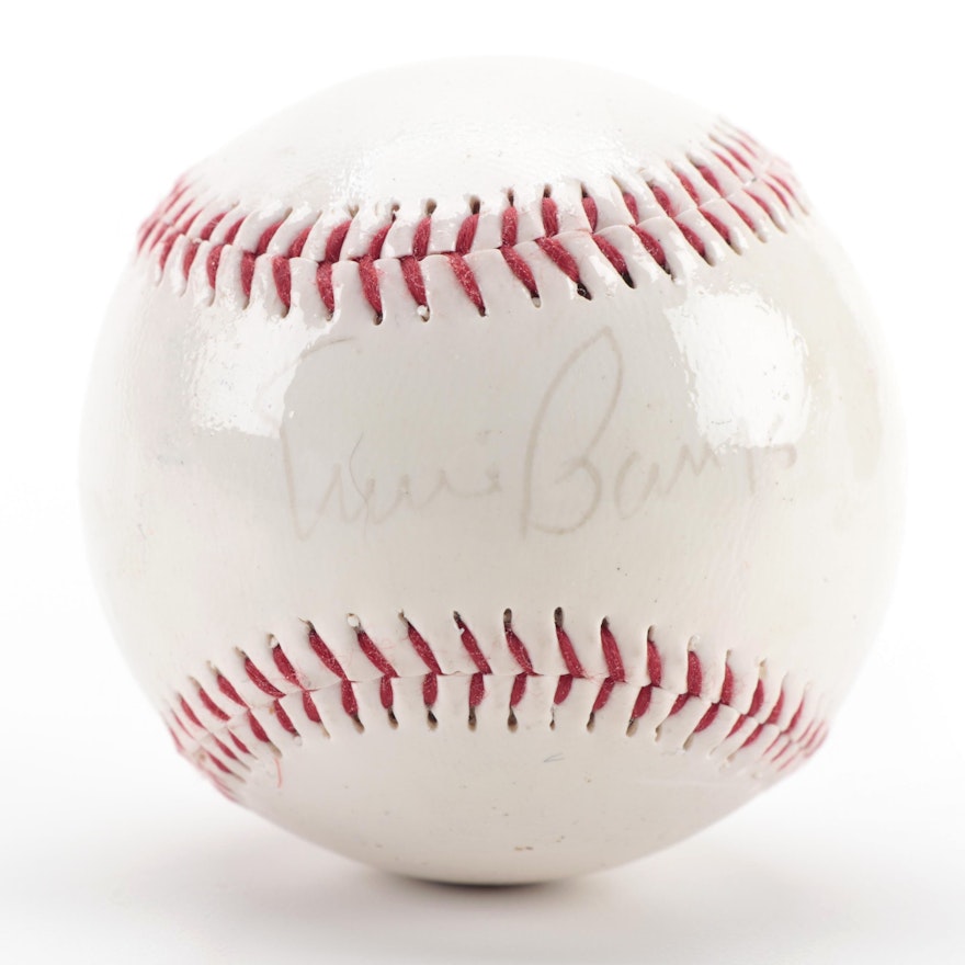 Ernie Banks Signed Dunlop Baseball, COA