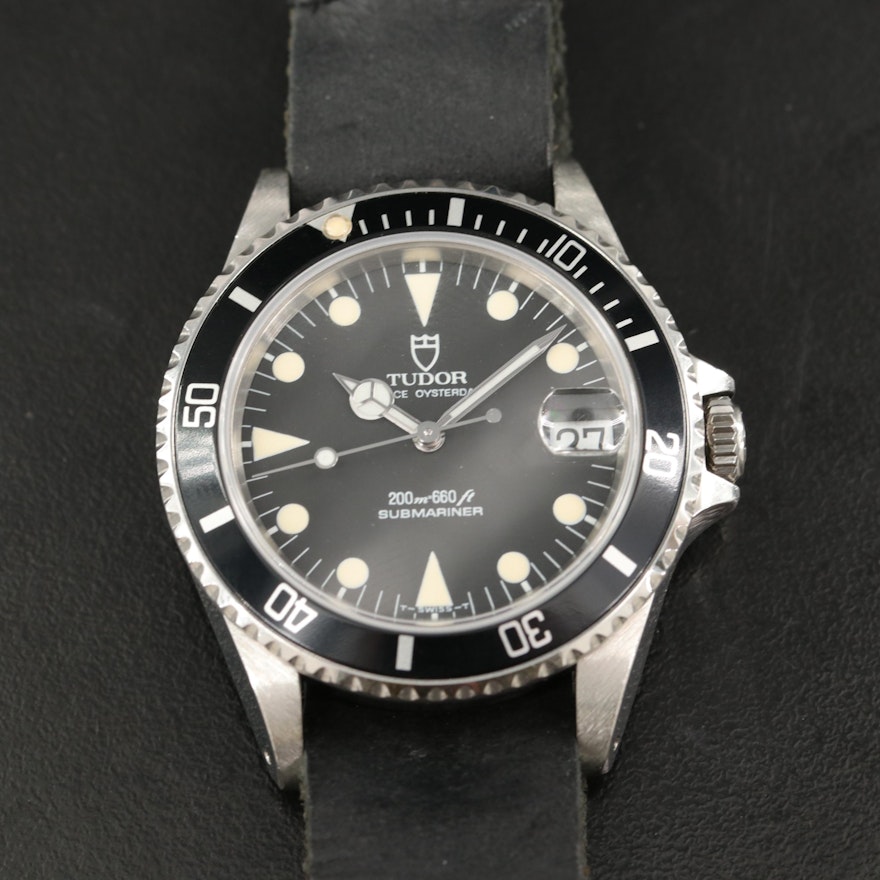 1992 Tudor Submariner 75090 Stainless Steel Automatic Wristwatch