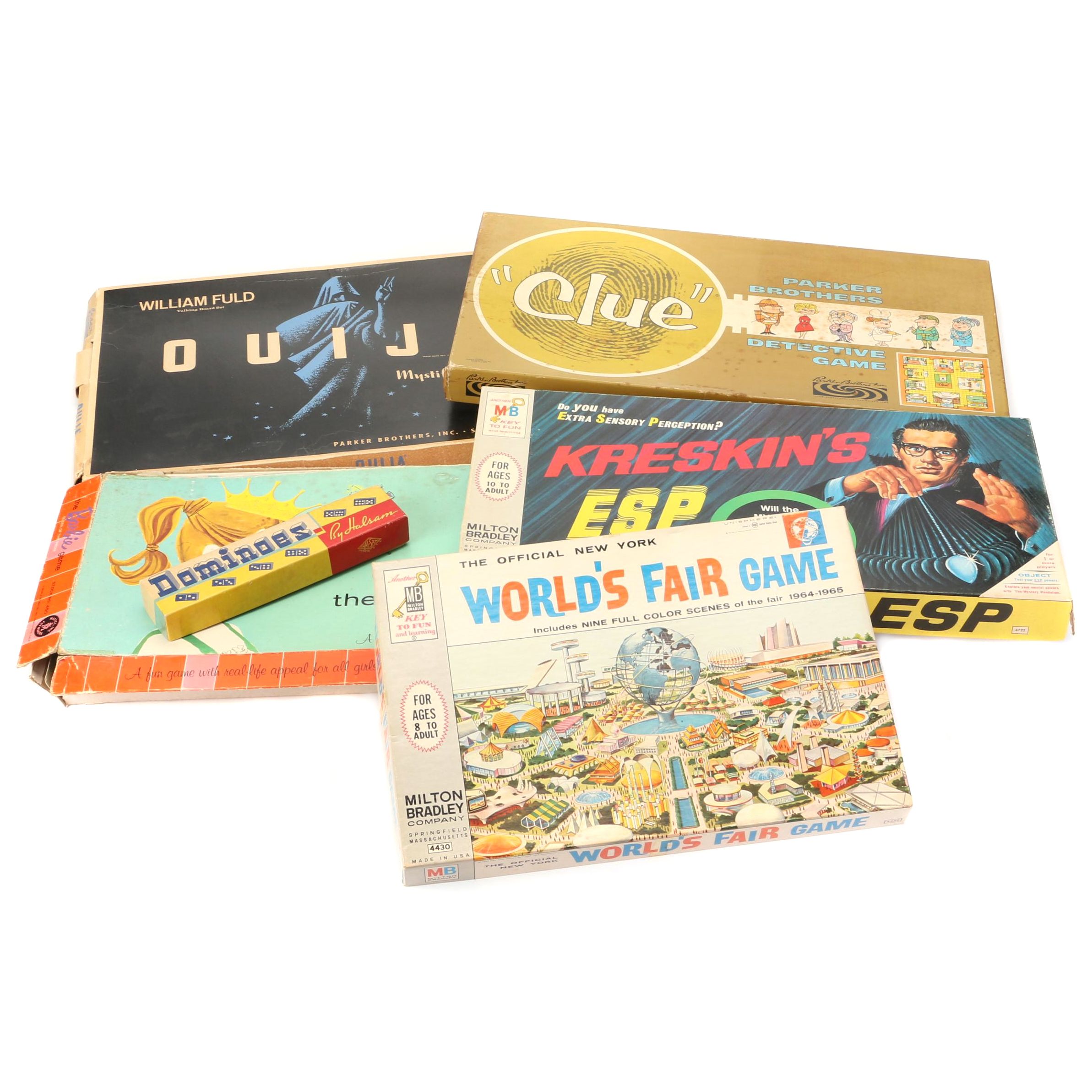 The Barbie Game, Clue, Kreskin's ESP, Ouija, Other Board Games, 1960s