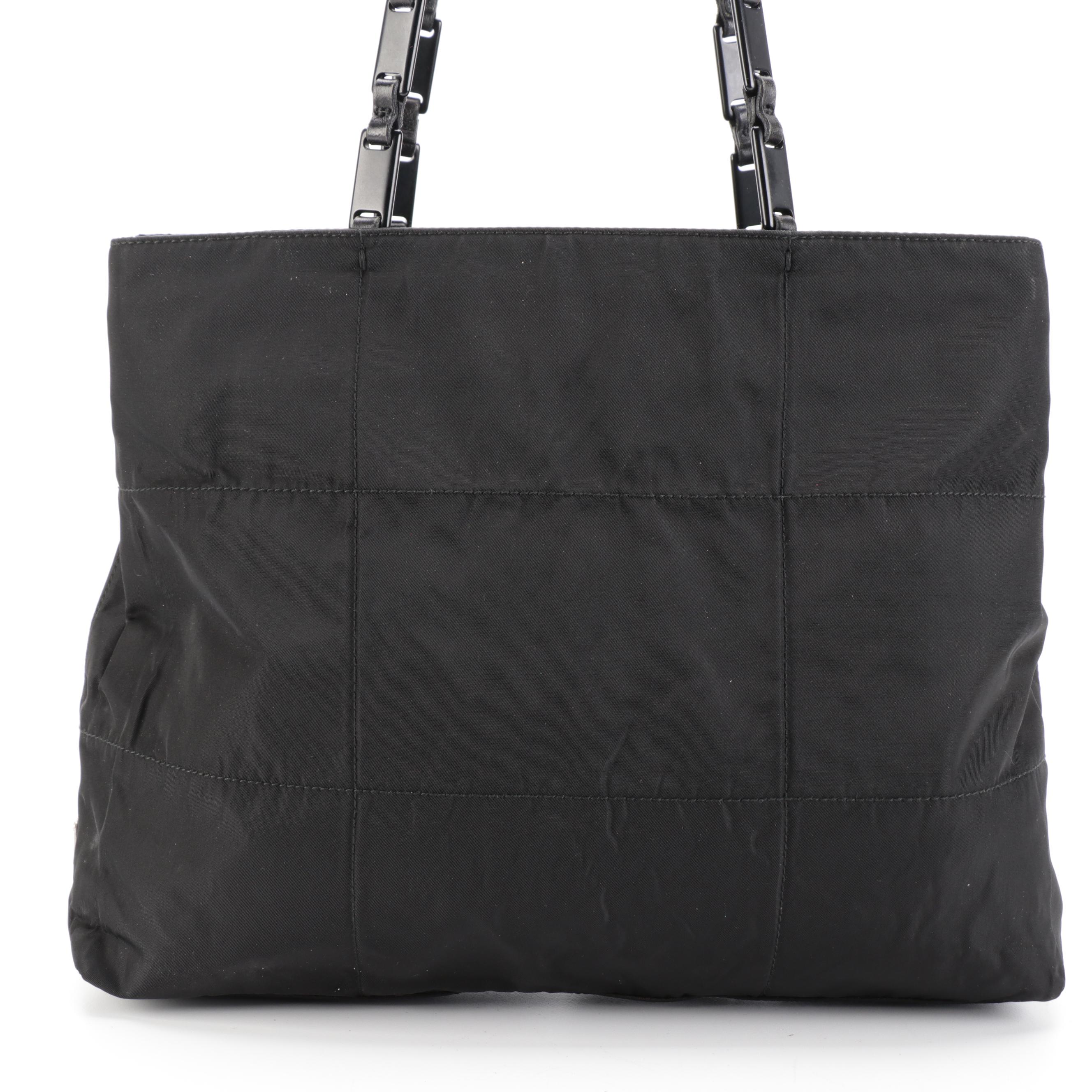 Prada Black Nylon Tessuto Shoulder Bag