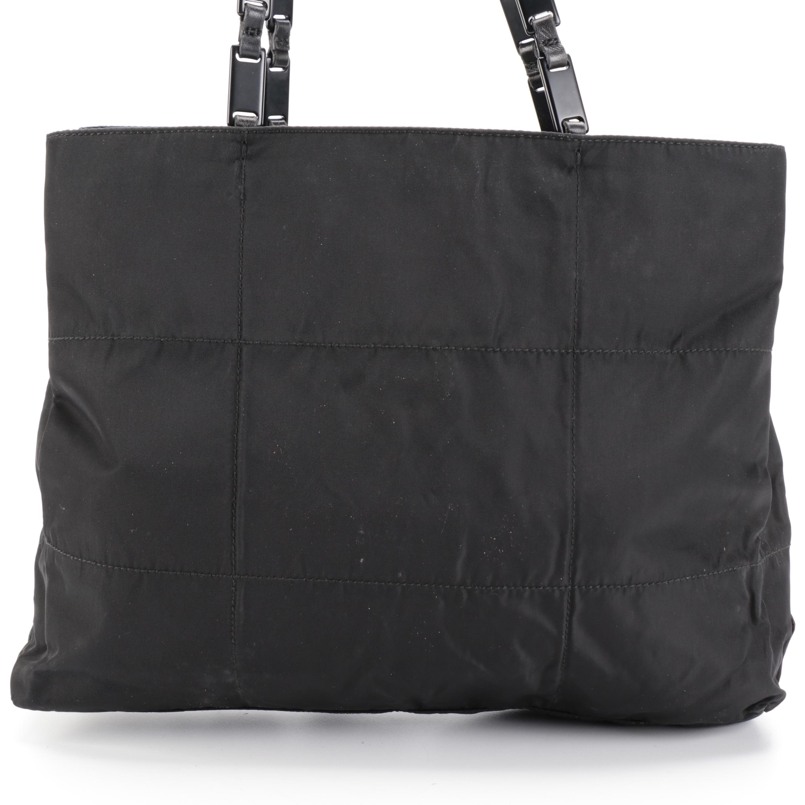 Prada Black Nylon Tessuto Shoulder Bag