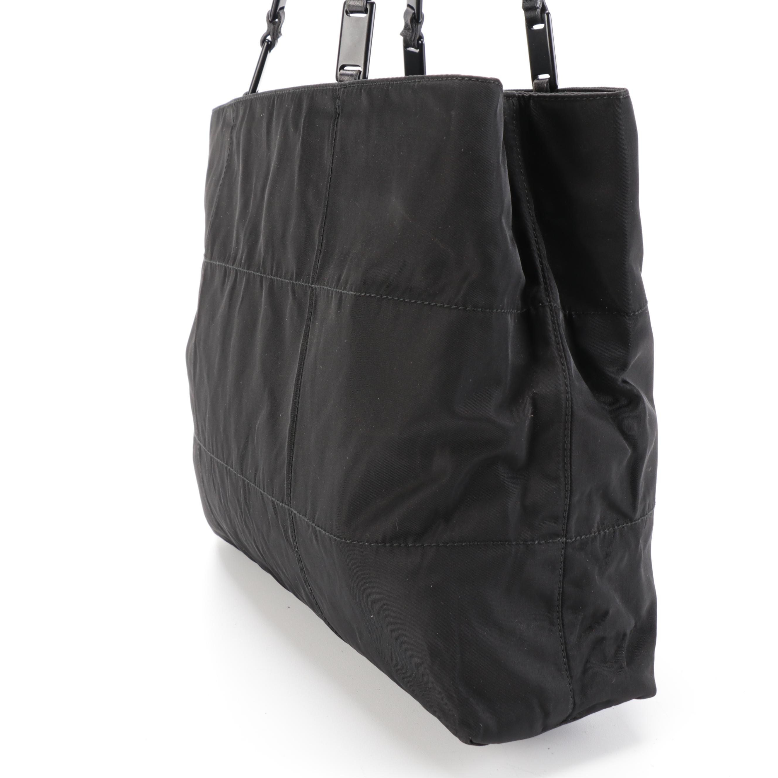 Prada Black Nylon Tessuto Shoulder Bag