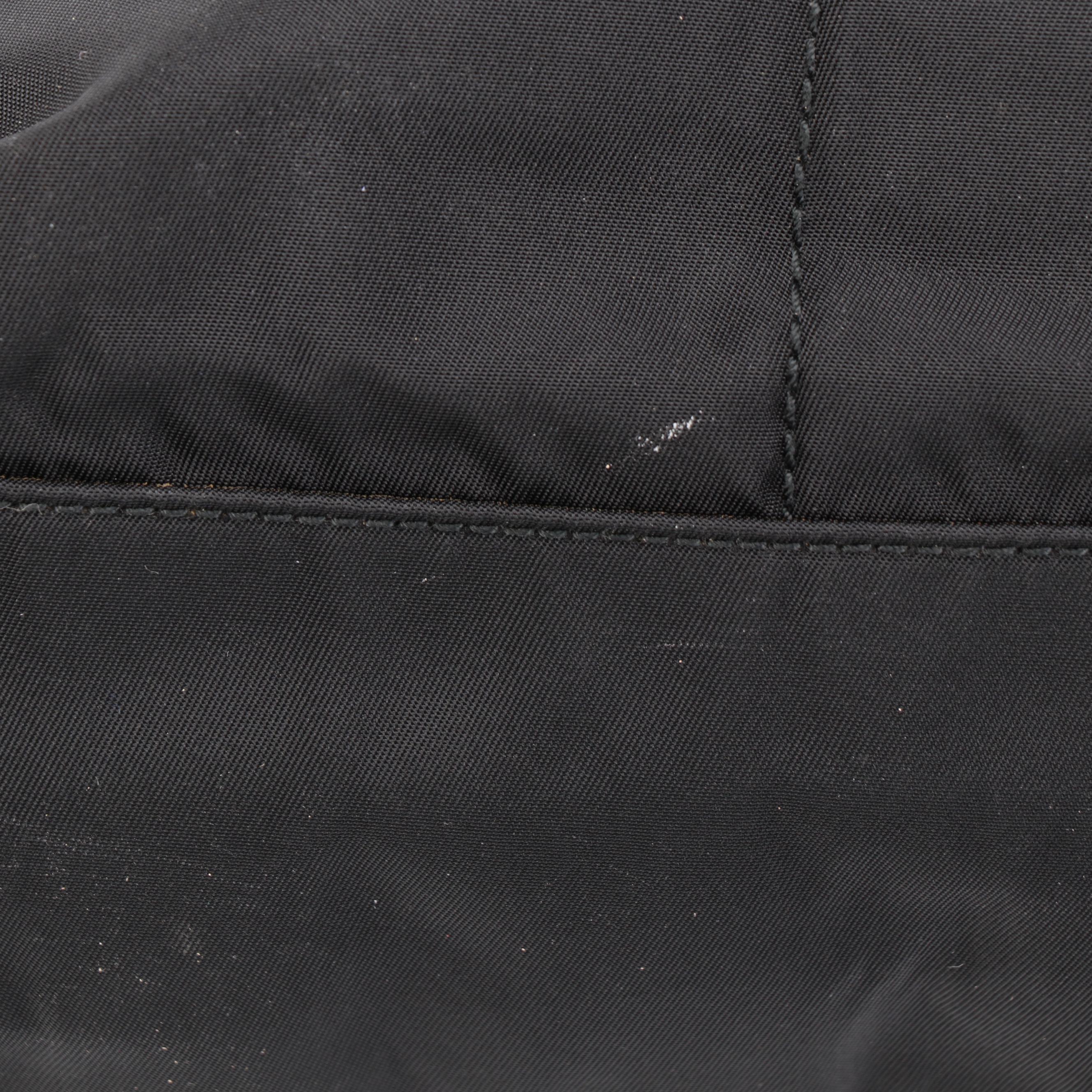 Prada Black Nylon Tessuto Shoulder Bag