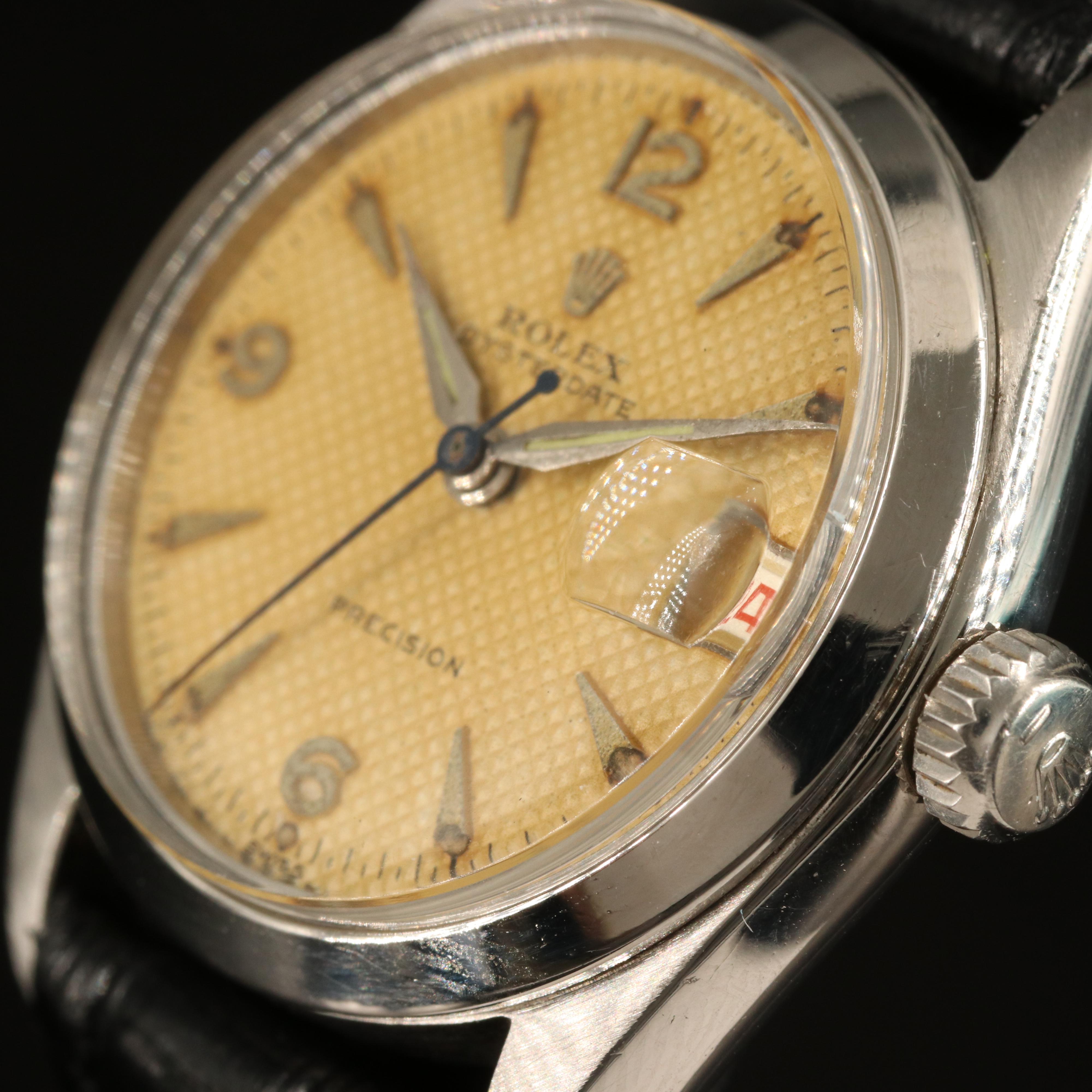 1955 Rolex Oysterdate Stainless Steel Watch