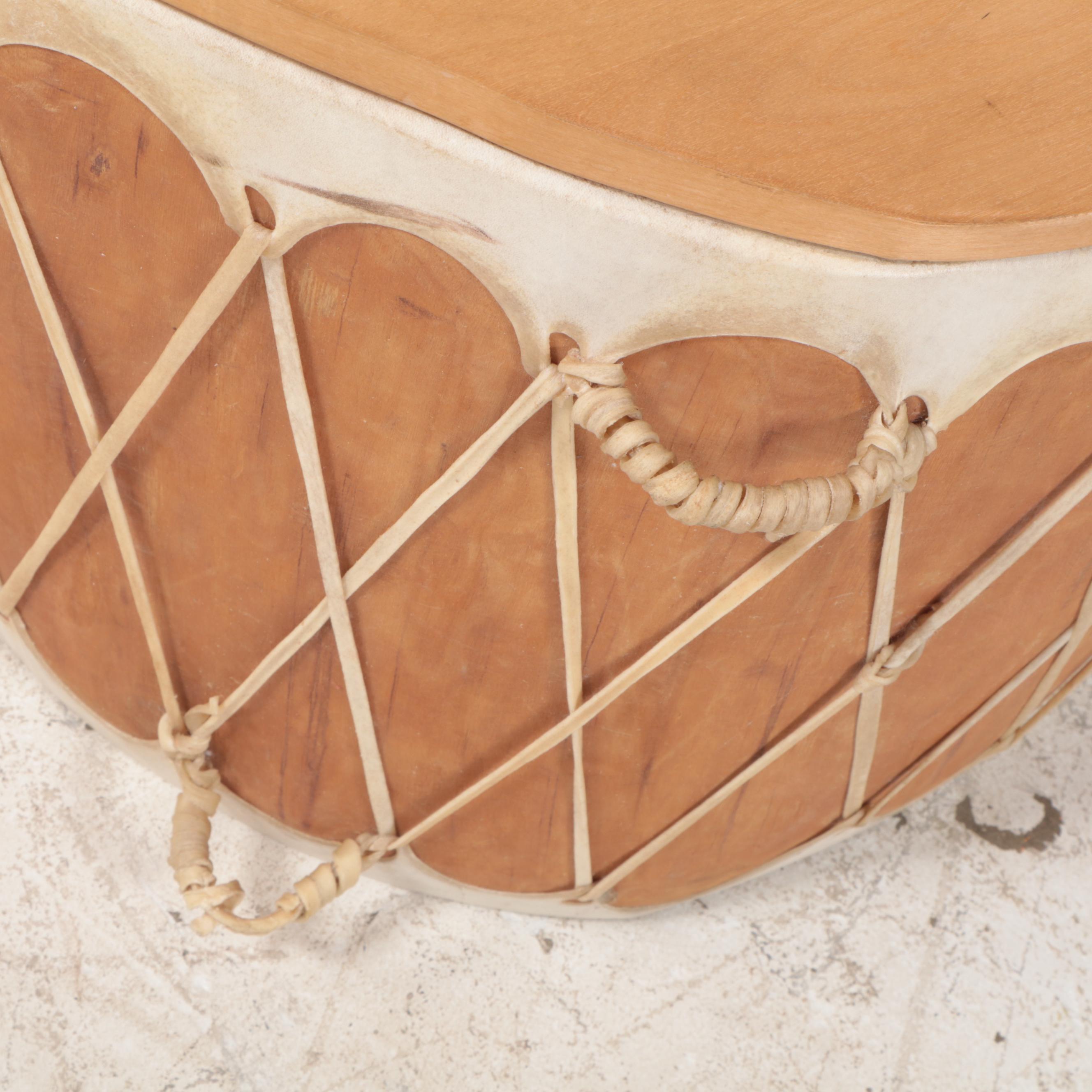 Phoenix Choctaw Native American Drum Table