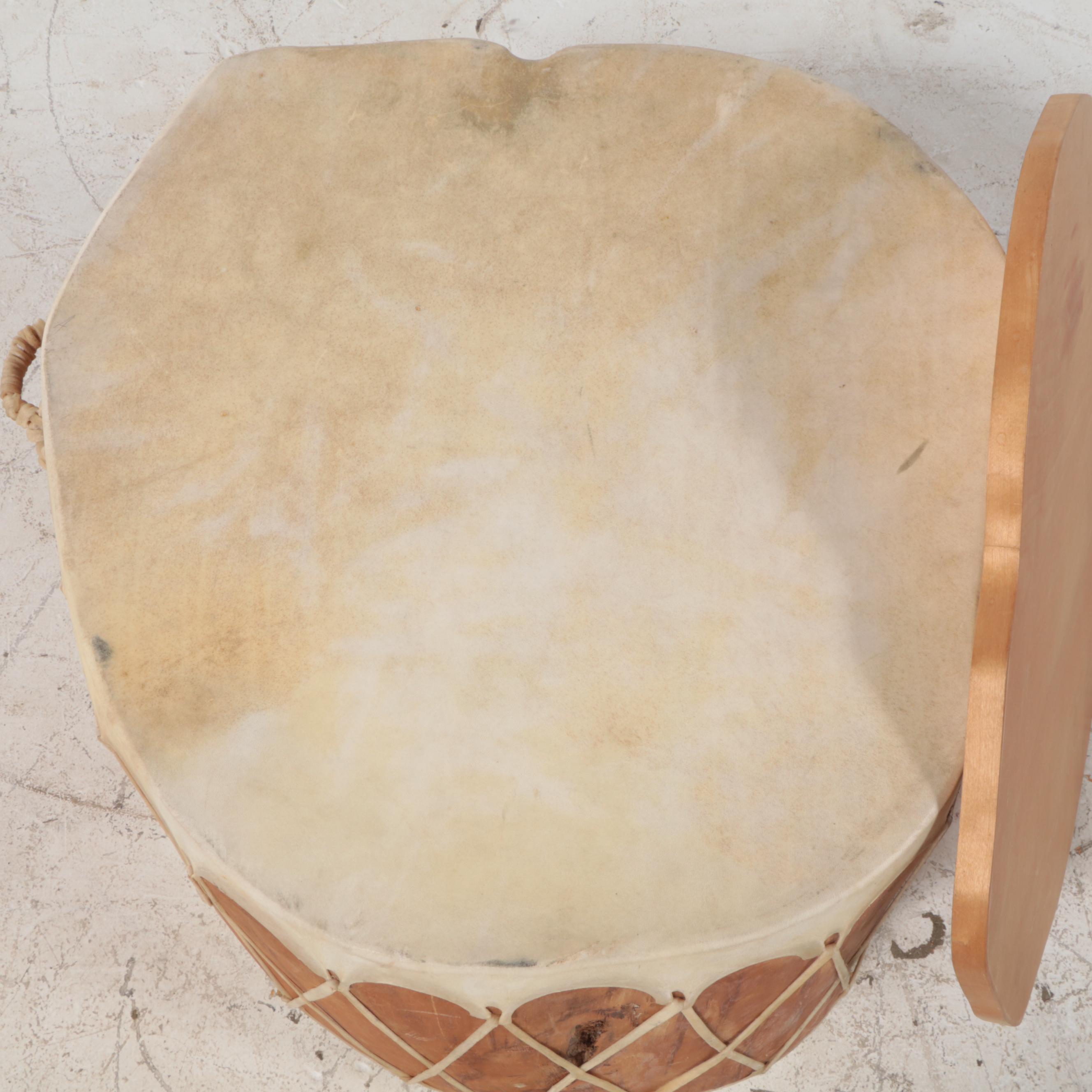 Phoenix Choctaw Native American Drum Table