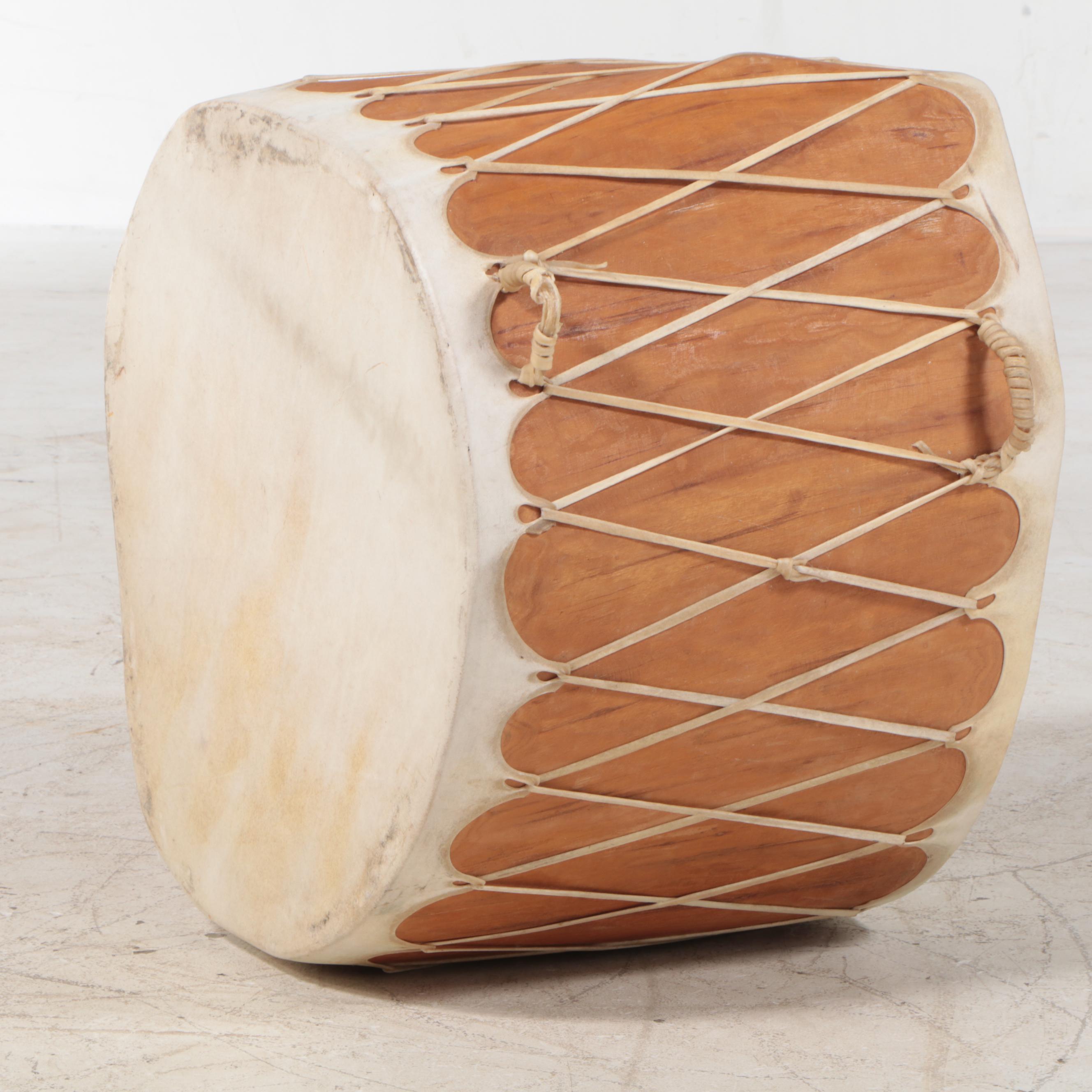 Phoenix Choctaw Native American Drum Table