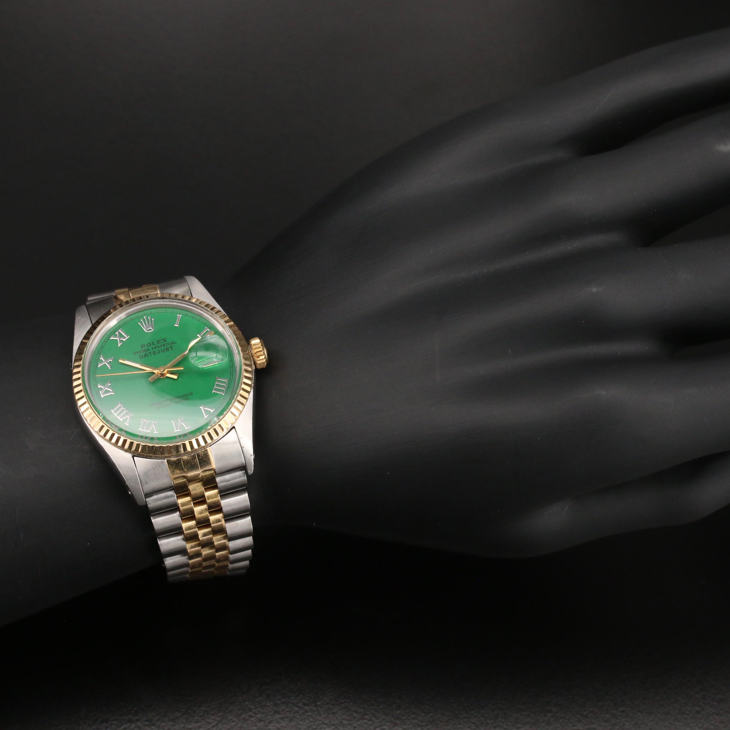 1985 Rolex Two Tone Datejust 18K and Stainless Steel Automatic Watch