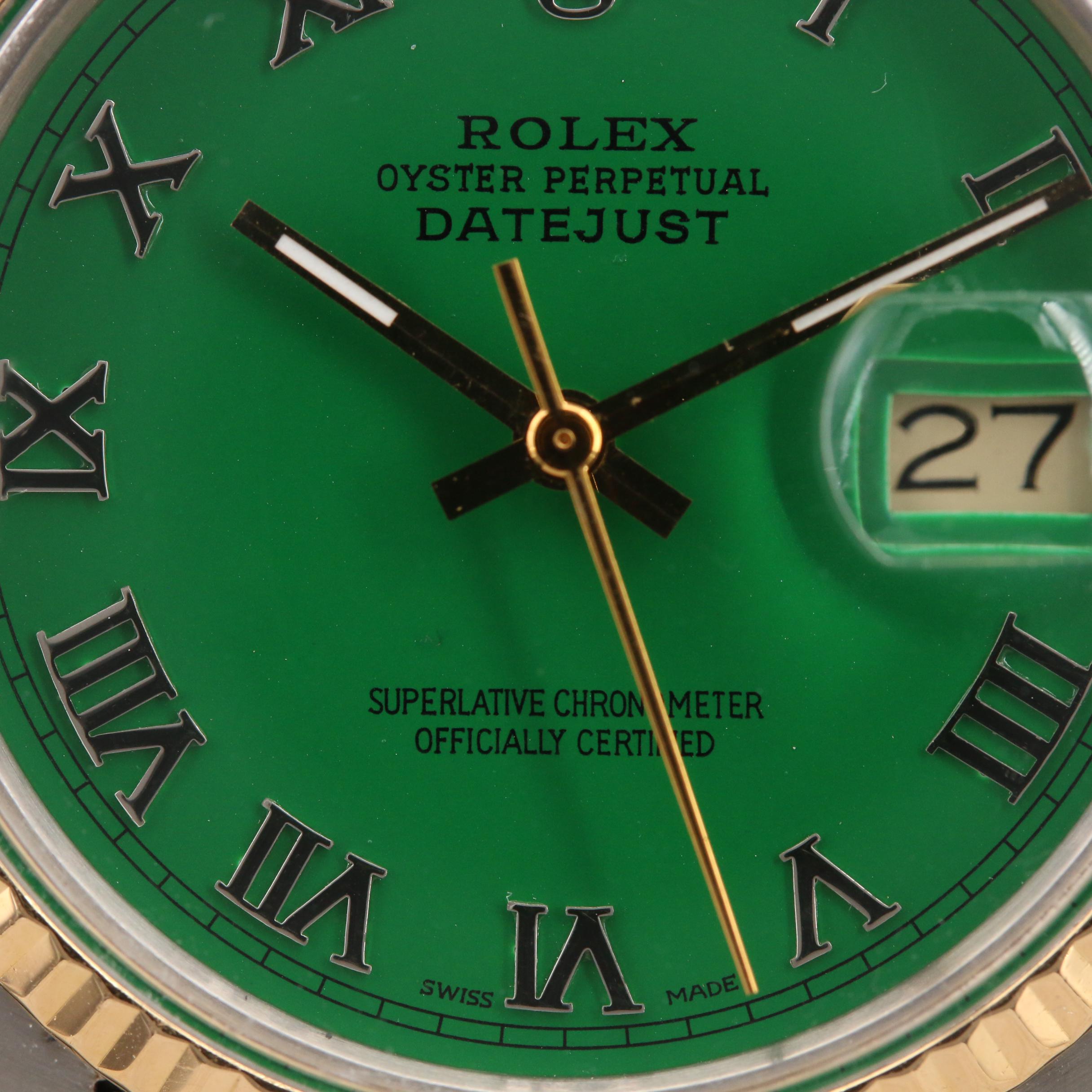 1985 Rolex Two Tone Datejust 18K and Stainless Steel Automatic Watch