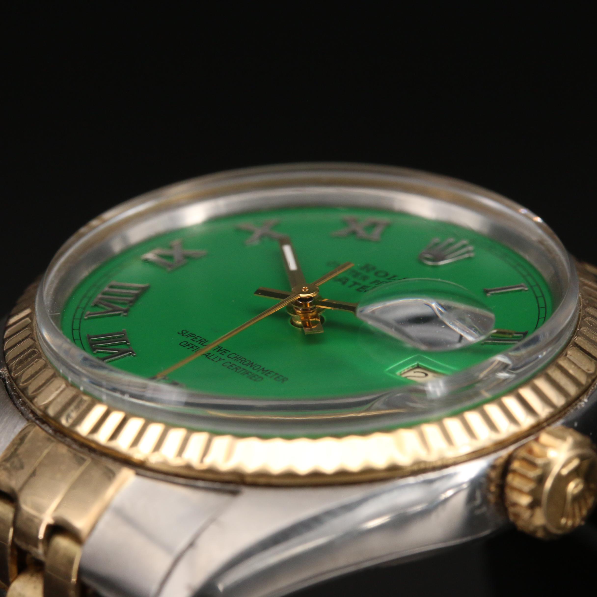 1985 Rolex Two Tone Datejust 18K and Stainless Steel Automatic Watch