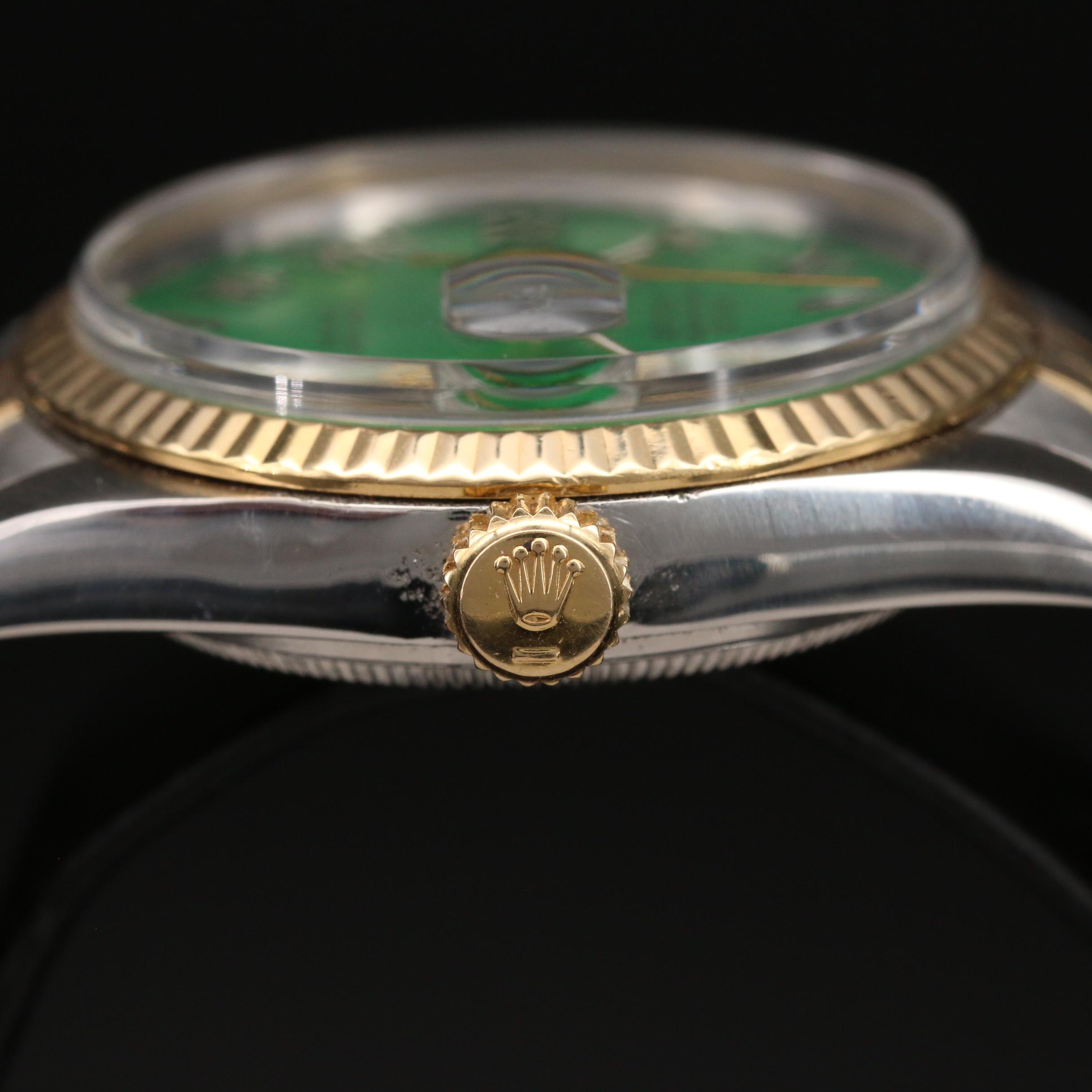 1985 Rolex Two Tone Datejust 18K and Stainless Steel Automatic Watch