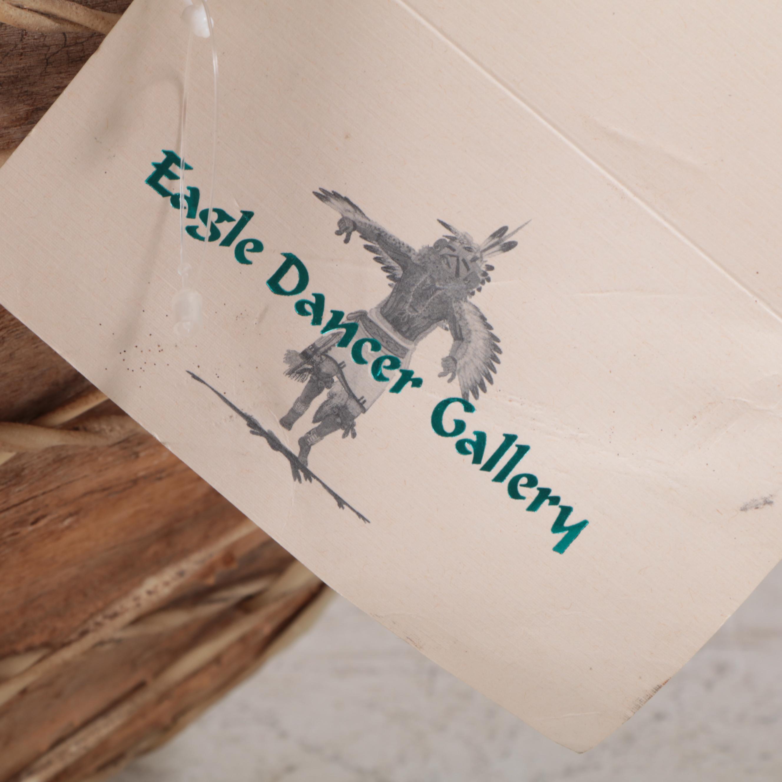 Native American Raymond Gallegos Cochiti Drum Table