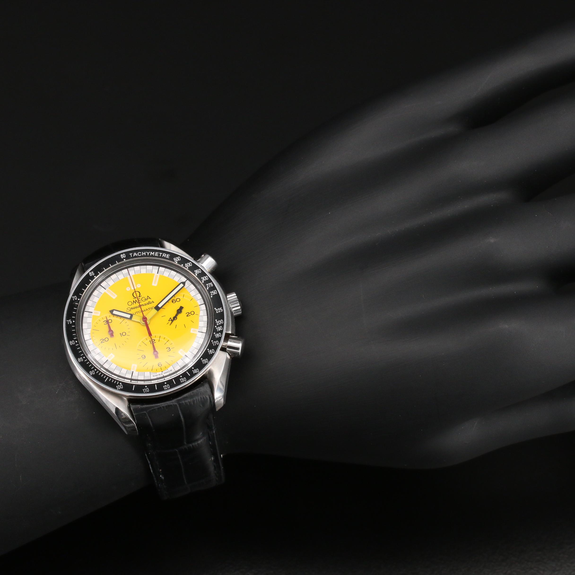 1996 Omega Speedmaster Reduced Schumacher Stainless Steel Automatic Watch